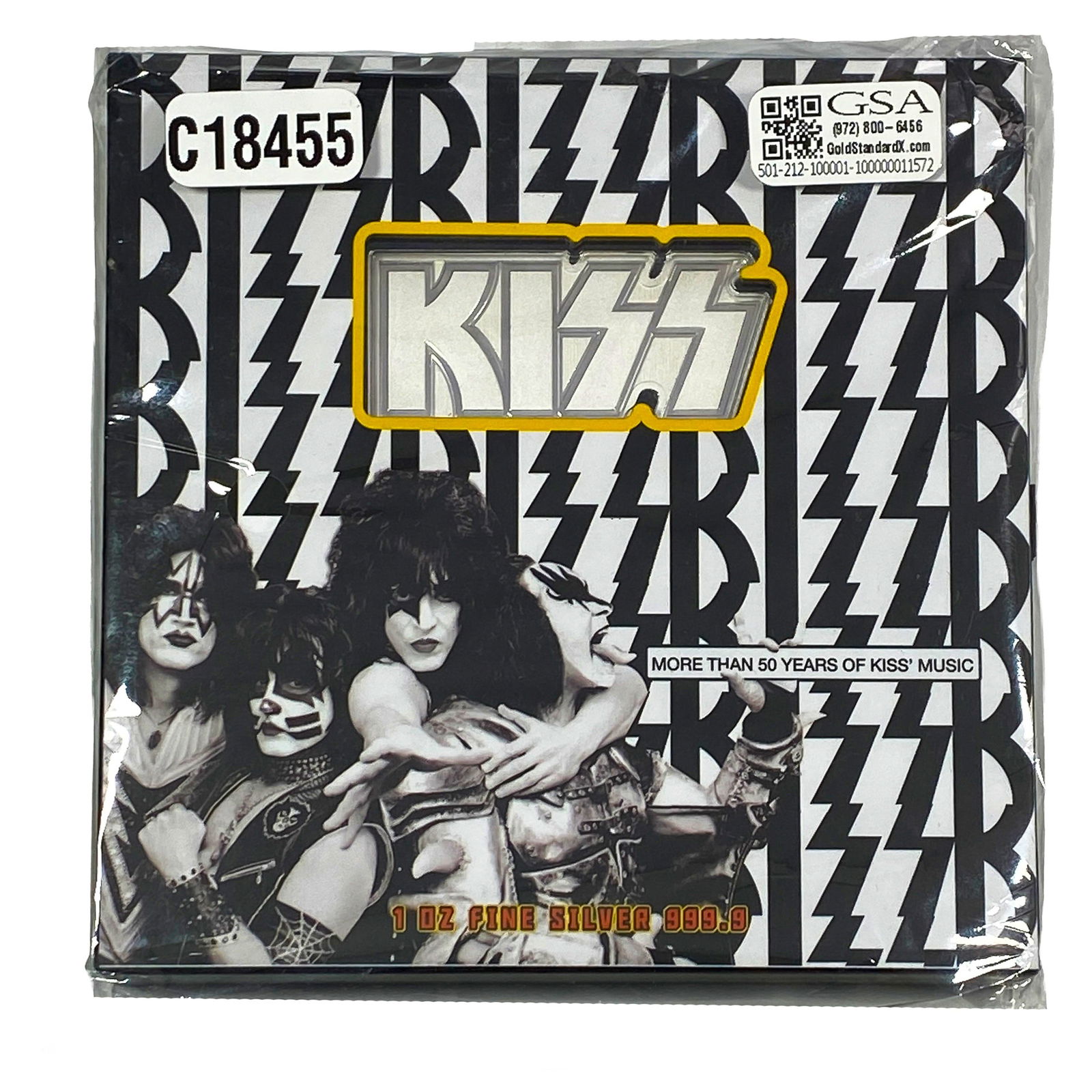 2024 1oz Silver Proof Kiss Bar: 2024 1oz Silver Proof Kiss Bar