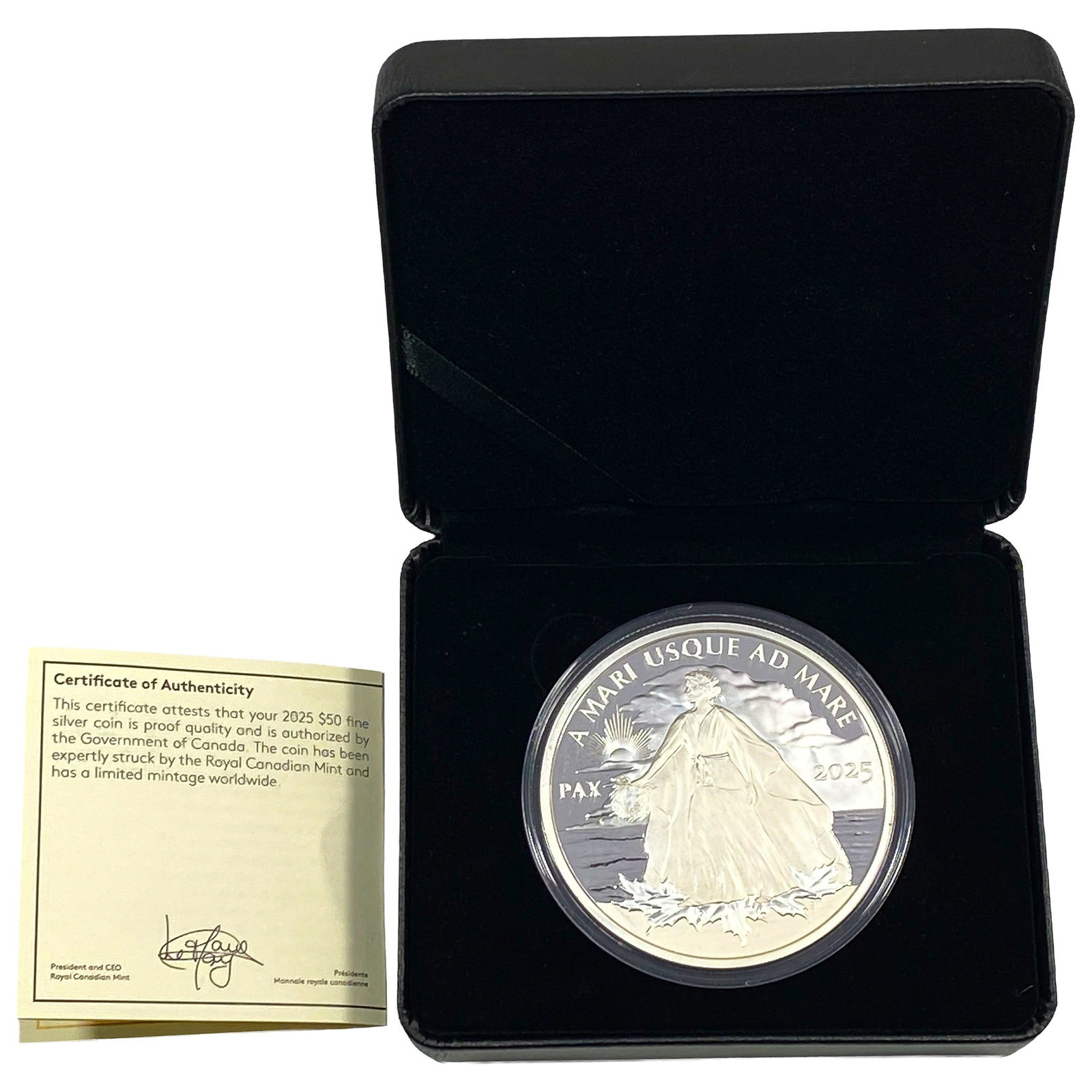 2025 $50 Silver Canadian Coin Peace Dollar: 2025 $50 Silver Canadian Coin Peace Dollar