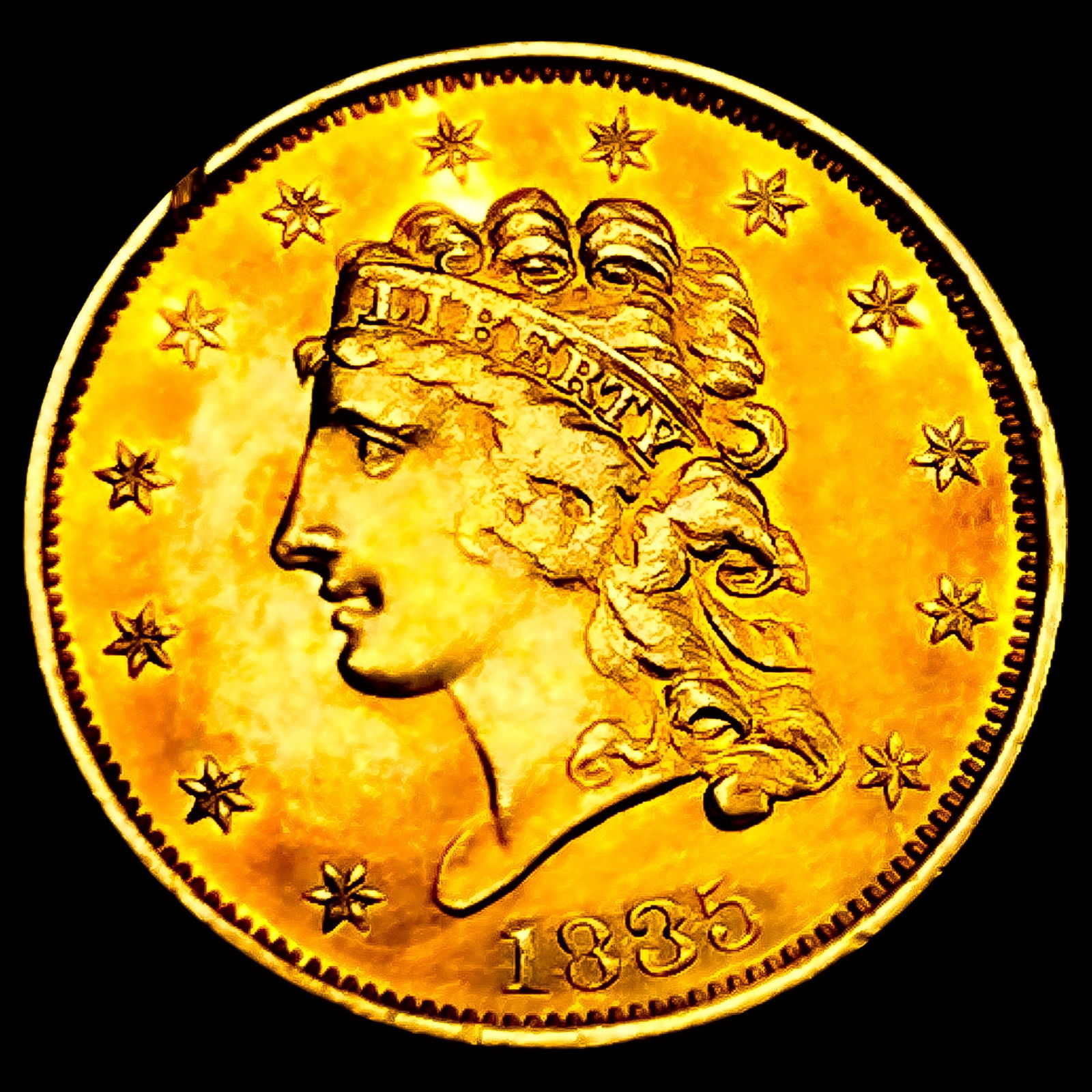 1835 $2.50 Gold Quarter Eagle (1 of 2)