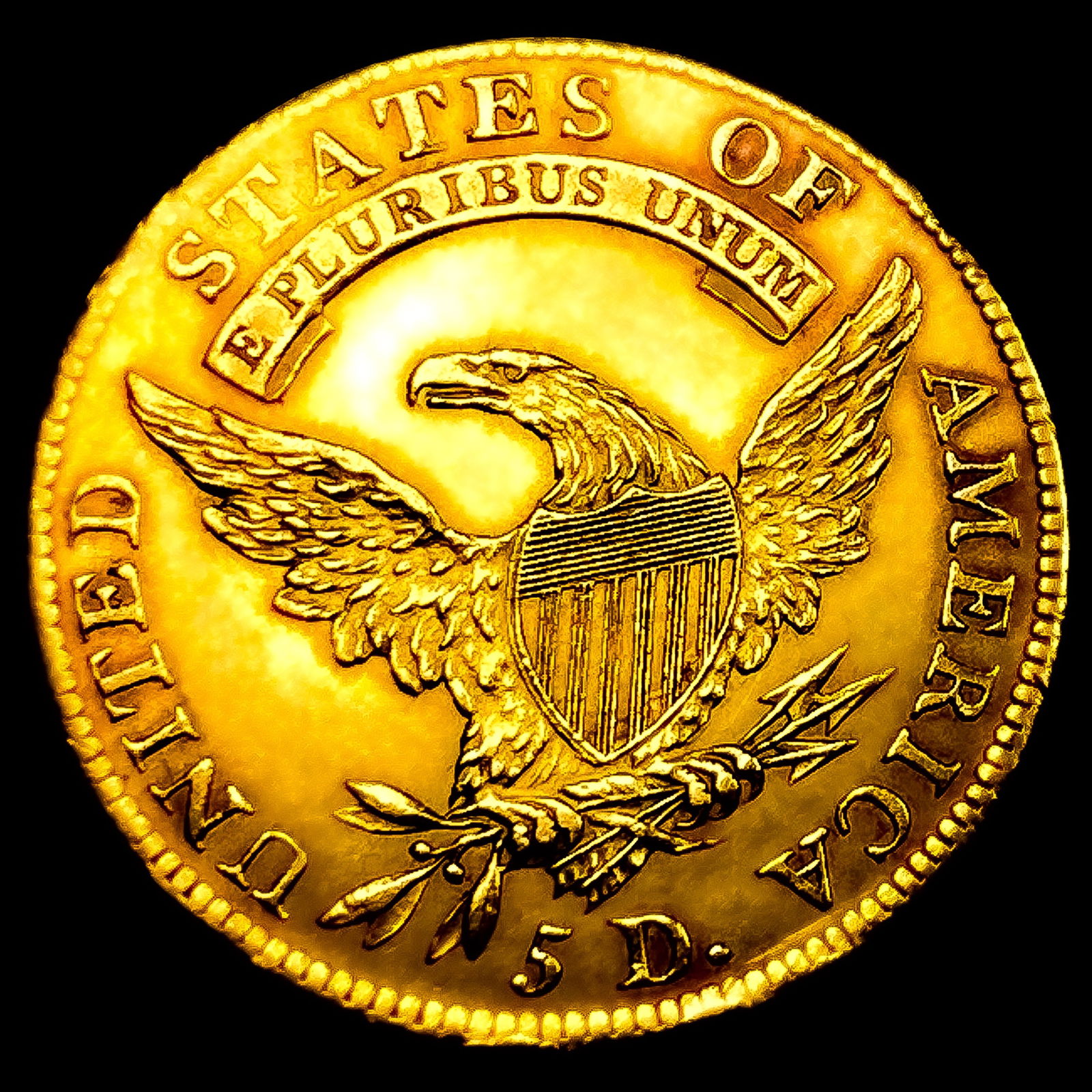 1812 $5 Gold Half Eagle - 2