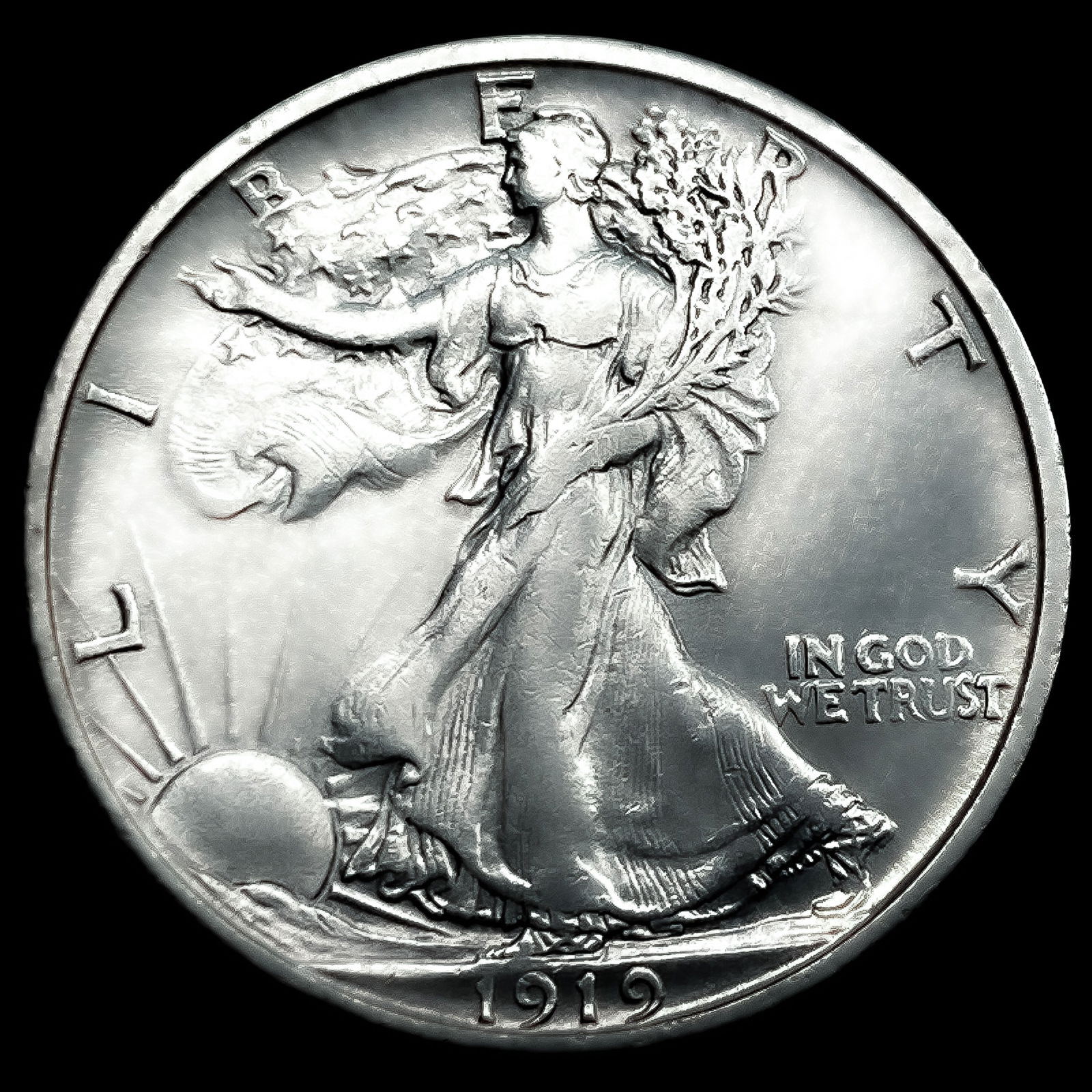 1919-S Walking Liberty Half Dollar (1 of 2)