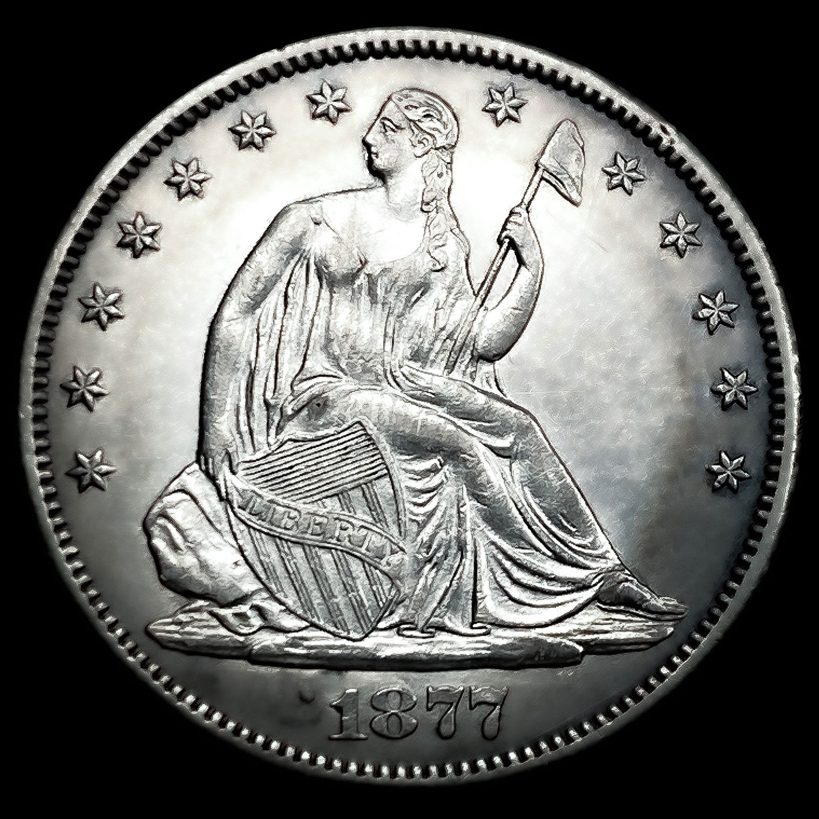 1877-CC Seated Liberty Half Dollar: 1877-CC Seated Liberty Half Dollar