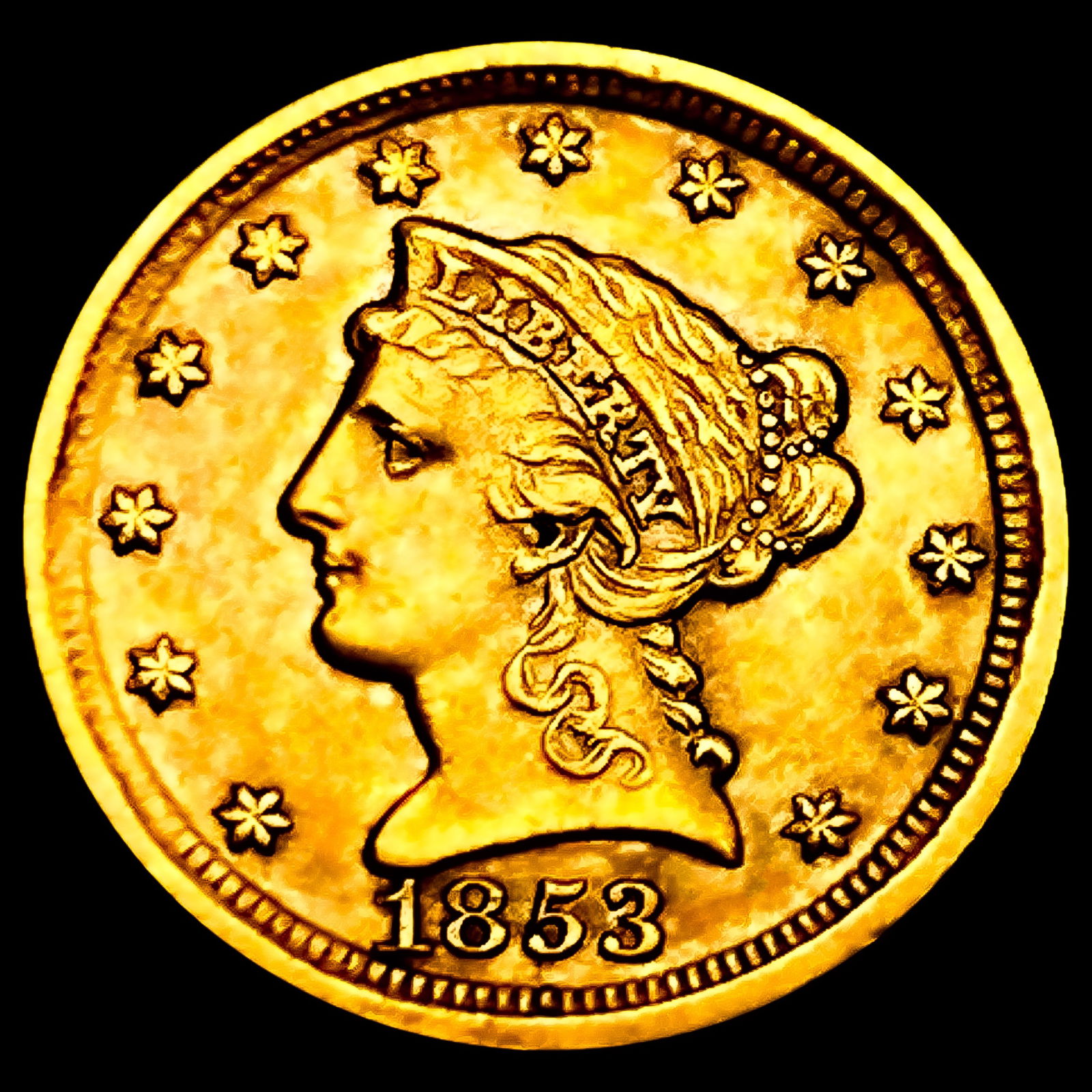 1853-D $2.50 Gold Quarter Eagle (1 of 2)