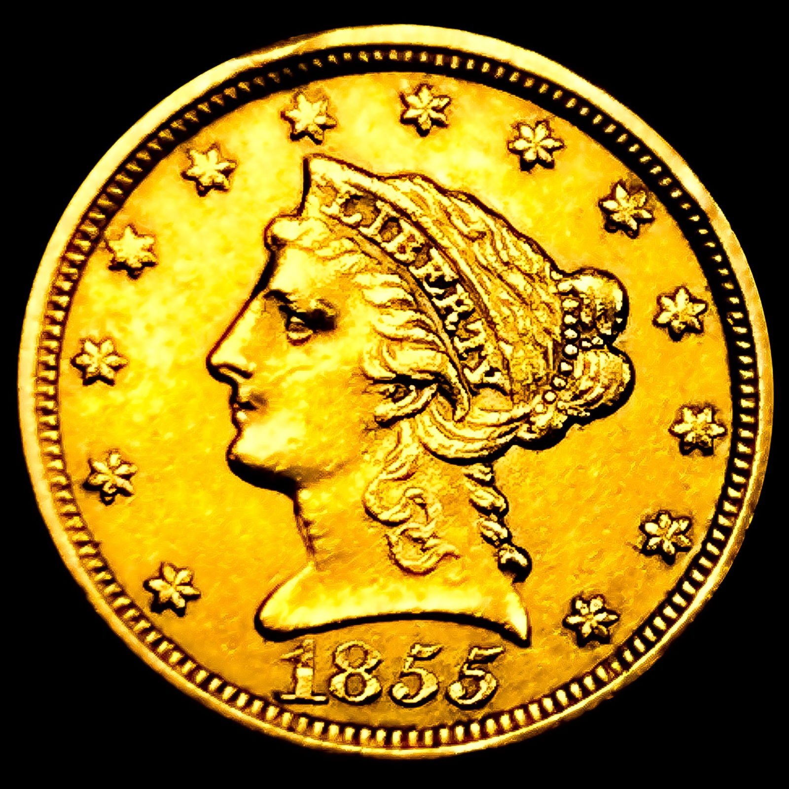 1855 $2.50 Gold Quarter Eagle (1 of 2)