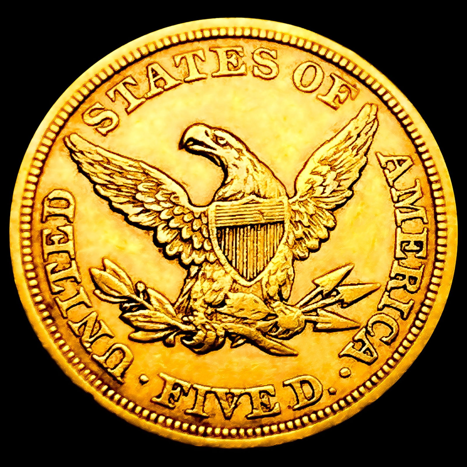 1853 $5 Gold Half Eagle - 2