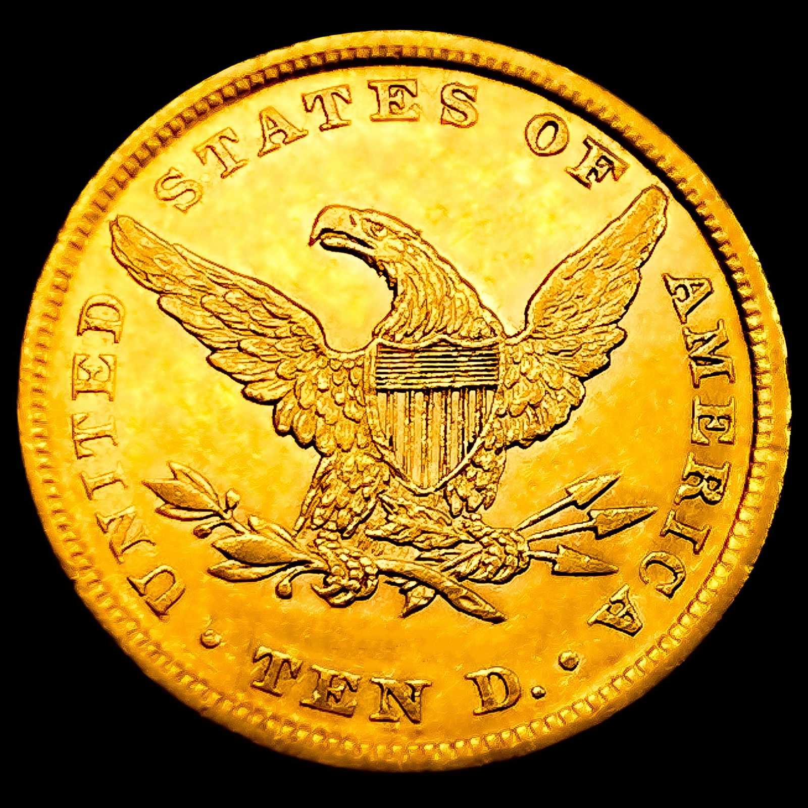 1856 $10 Gold Eagle - 2