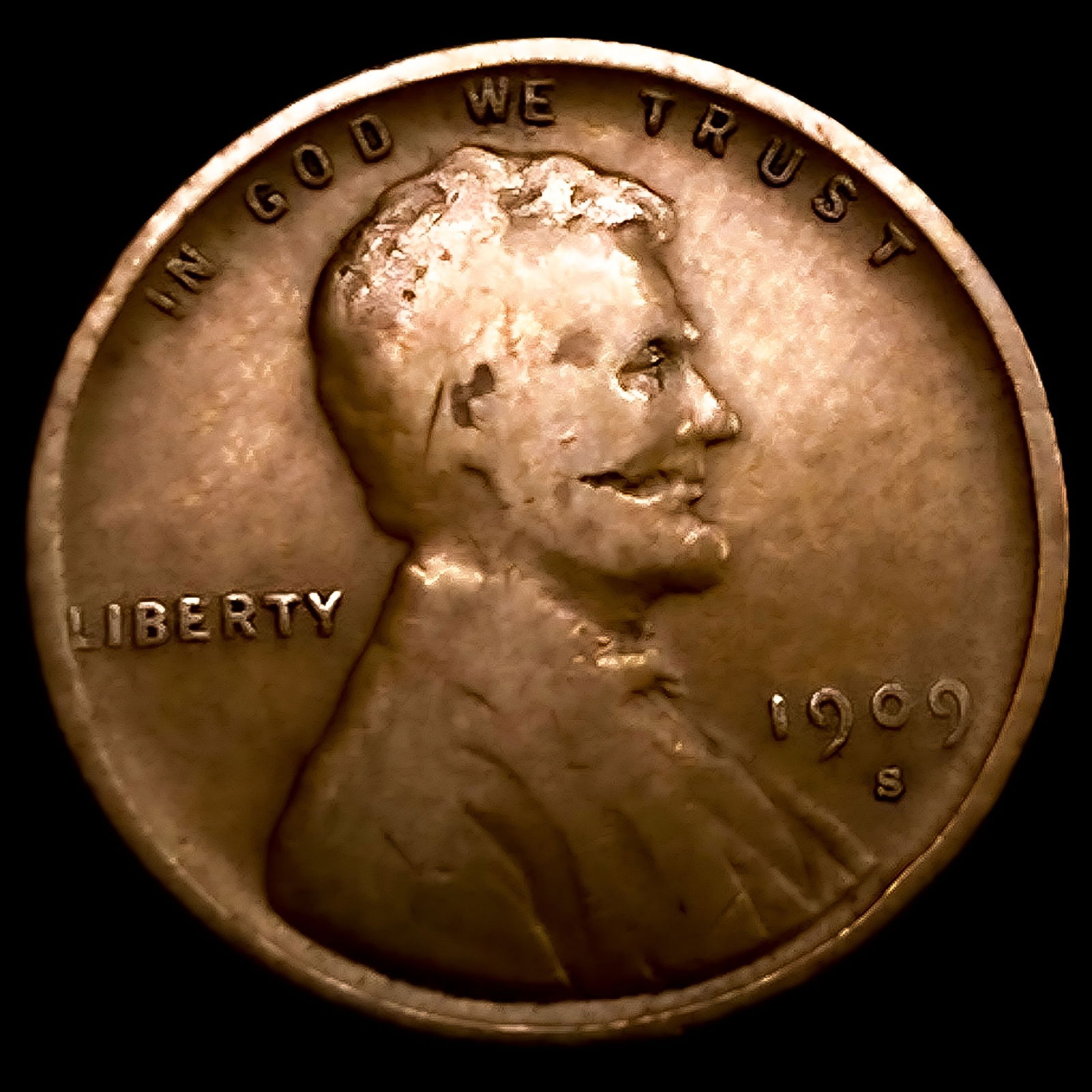 1909-S VDB Weak VDB Wheat Cent: 1909-S VDB Weak VDB Wheat Cent