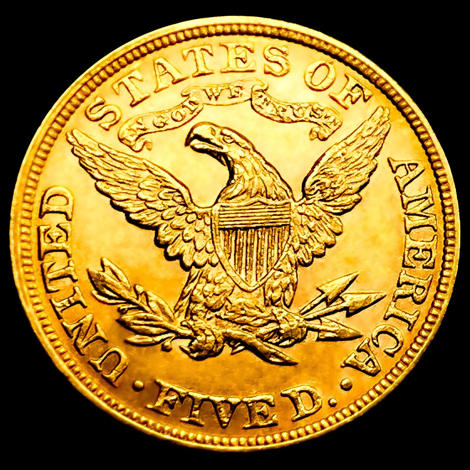 1892 $5 Gold Half Eagle - 2