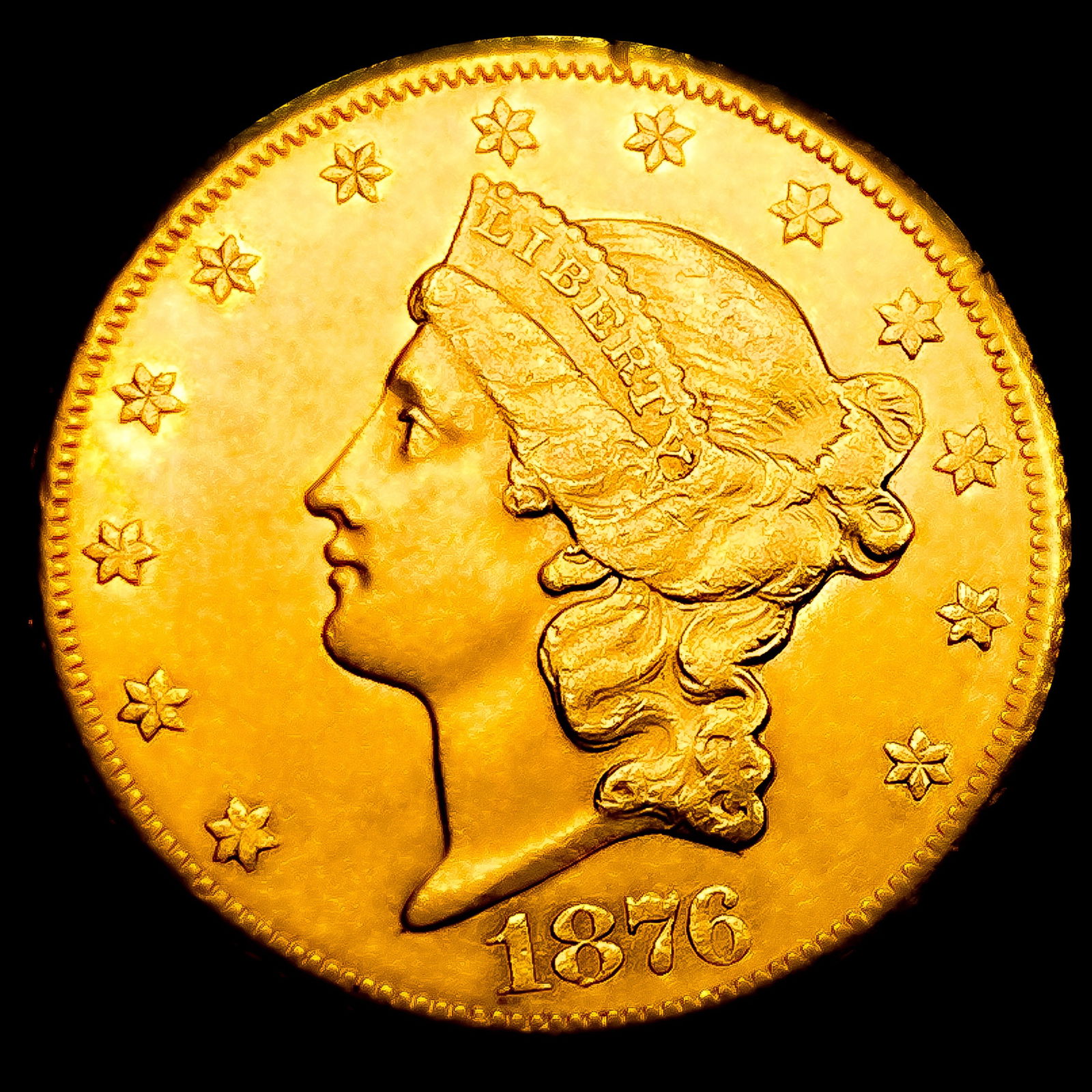 1876-CC $20 Gold Double Eagle (1 of 2)