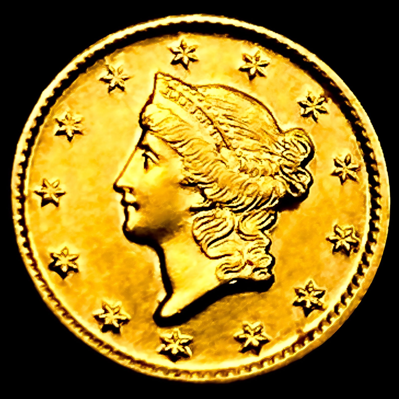 1849-O Rare Gold Dollar: 1849-O Rare Gold Dollar