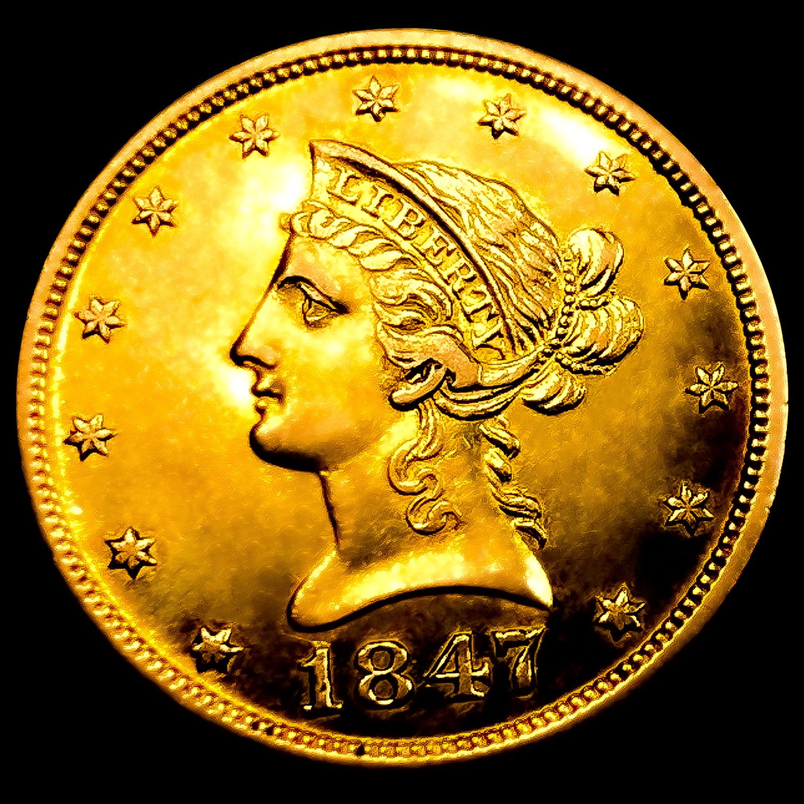 1847-O $10 Gold Eagle (1 of 2)