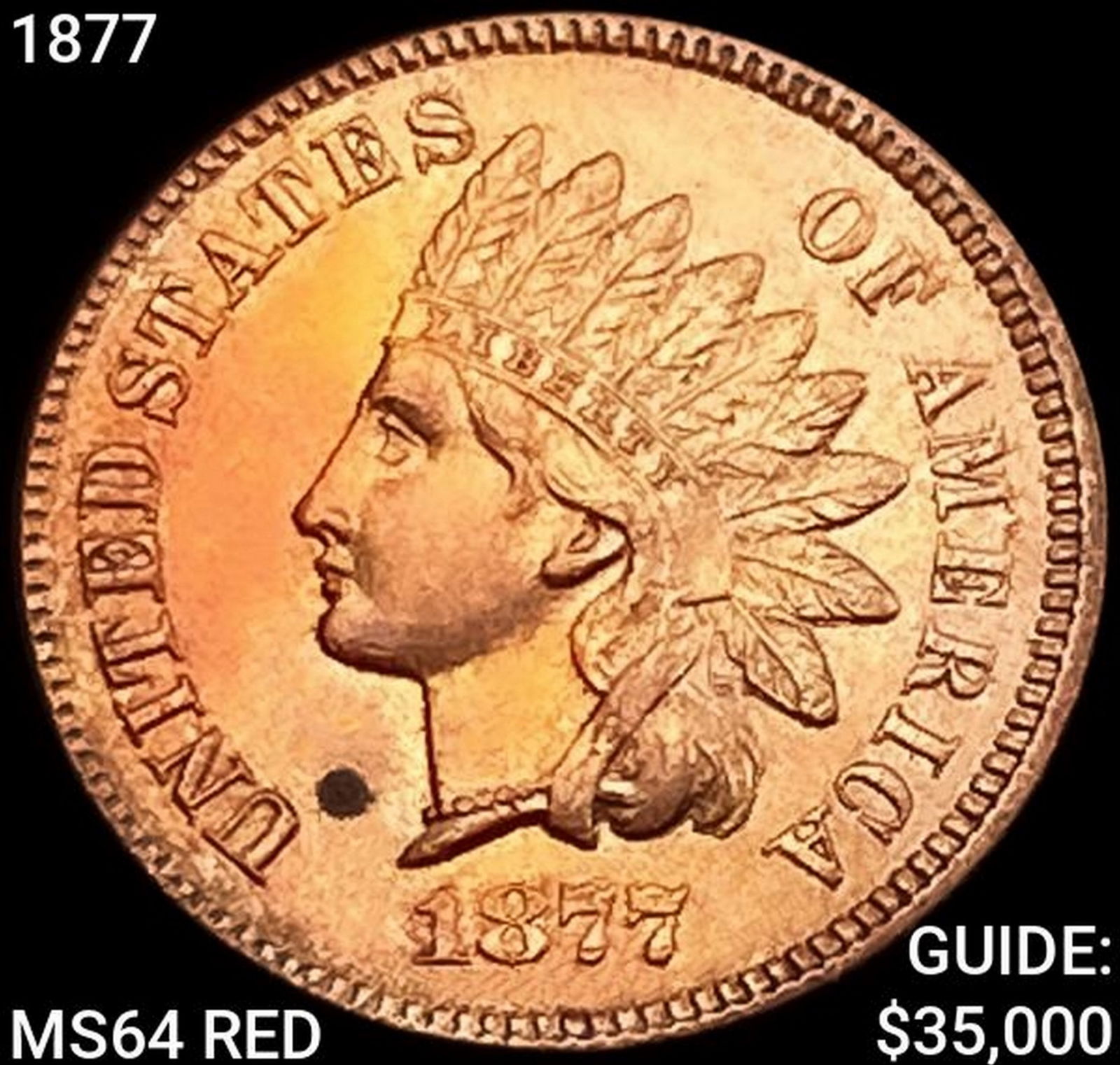1877 Indian Head Cent CHOICE BU RD: 1877 Indian Head Cent CHOICE BU RD