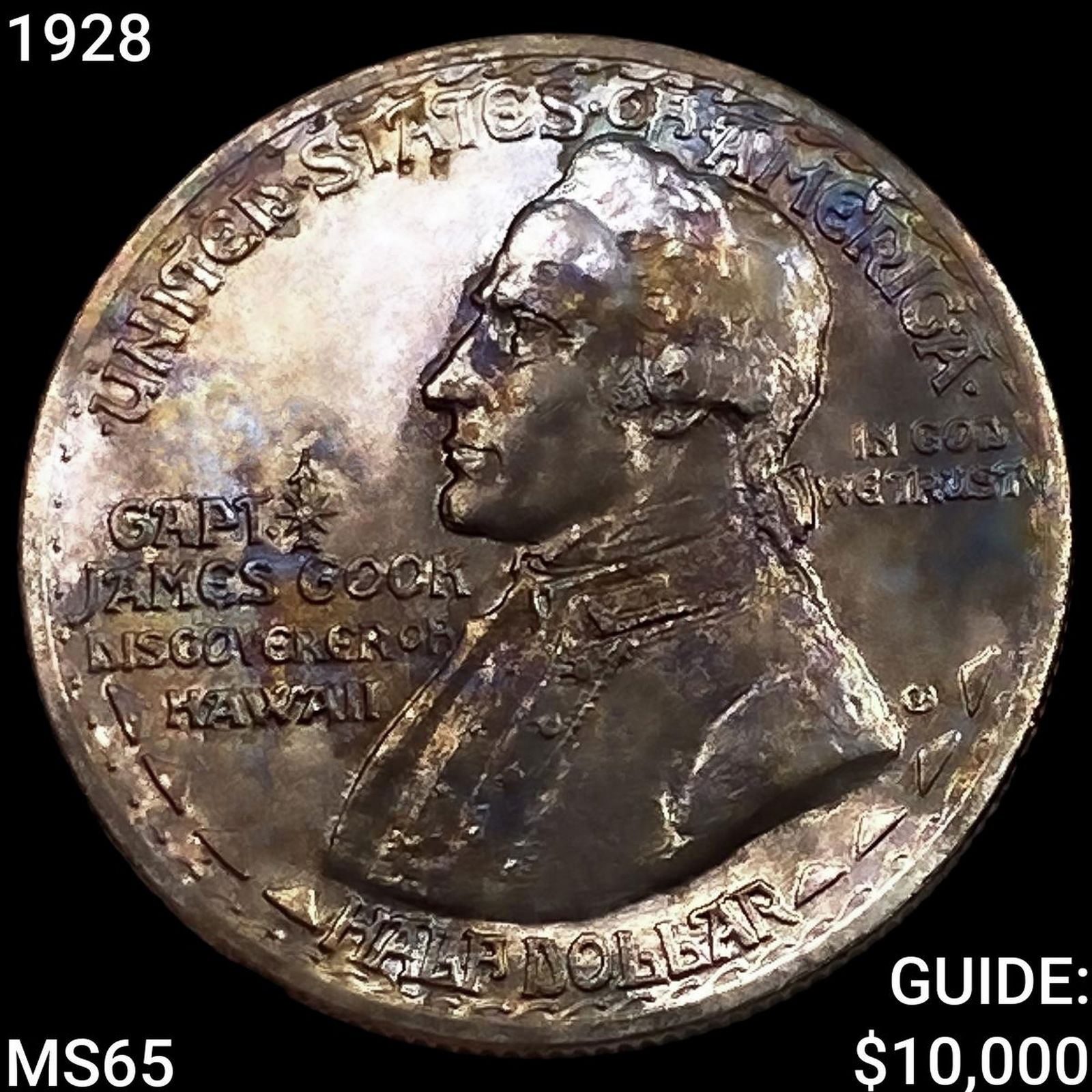 1928 Hawaiian Half Dollar GEM BU: 1928 Hawaiian Half Dollar GEM BU