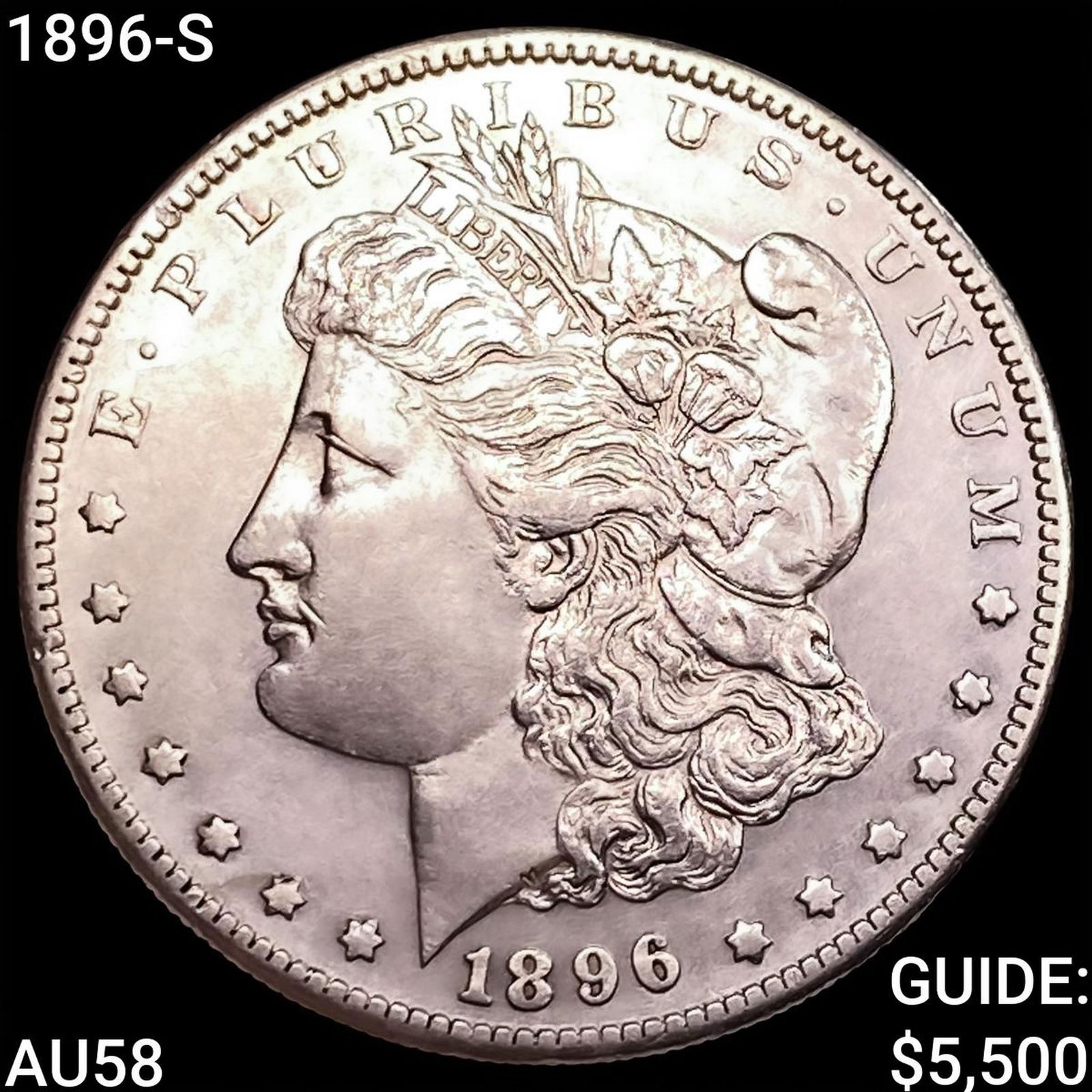 1896-S Morgan Silver Dollar CHOICE AU (1 of 2)