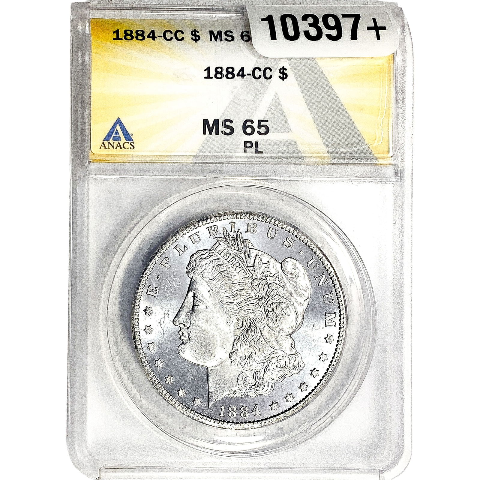 1884-CC Morgan Silver Dollar ANACS MS65 PL (1 of 2)