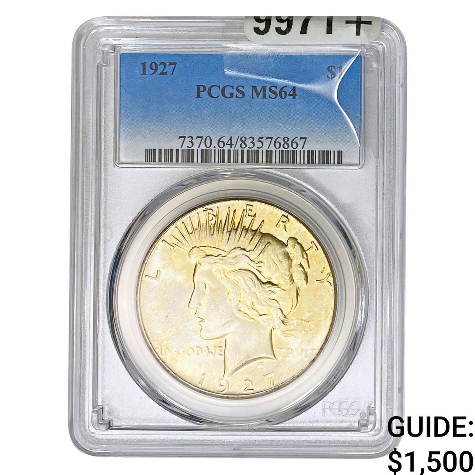 1927 Silver Peace Dollar PCGS MS64 (1 of 2)