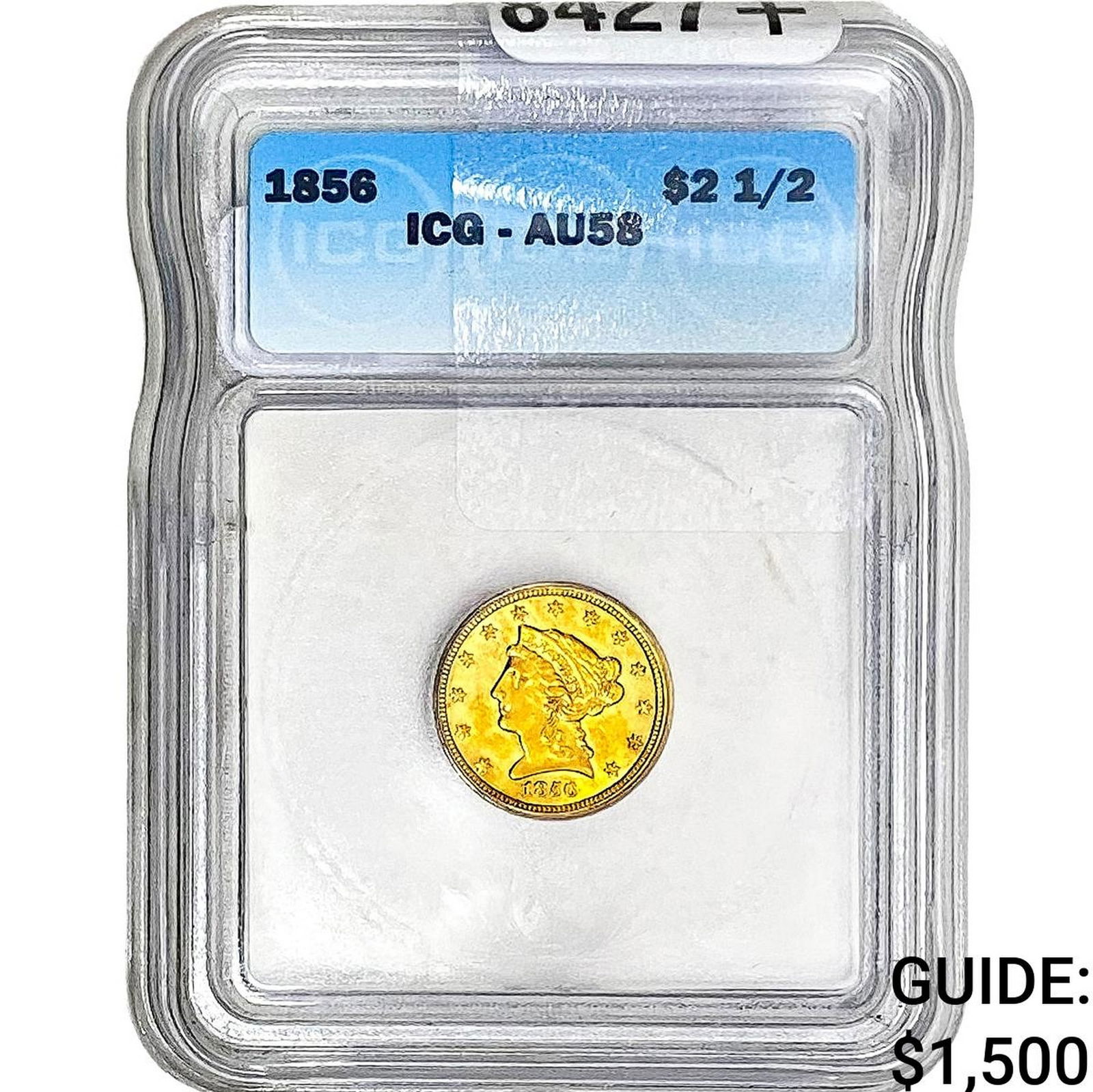 1856 $2.50 Gold Quarter Eagle ICG AU58 (1 of 2)