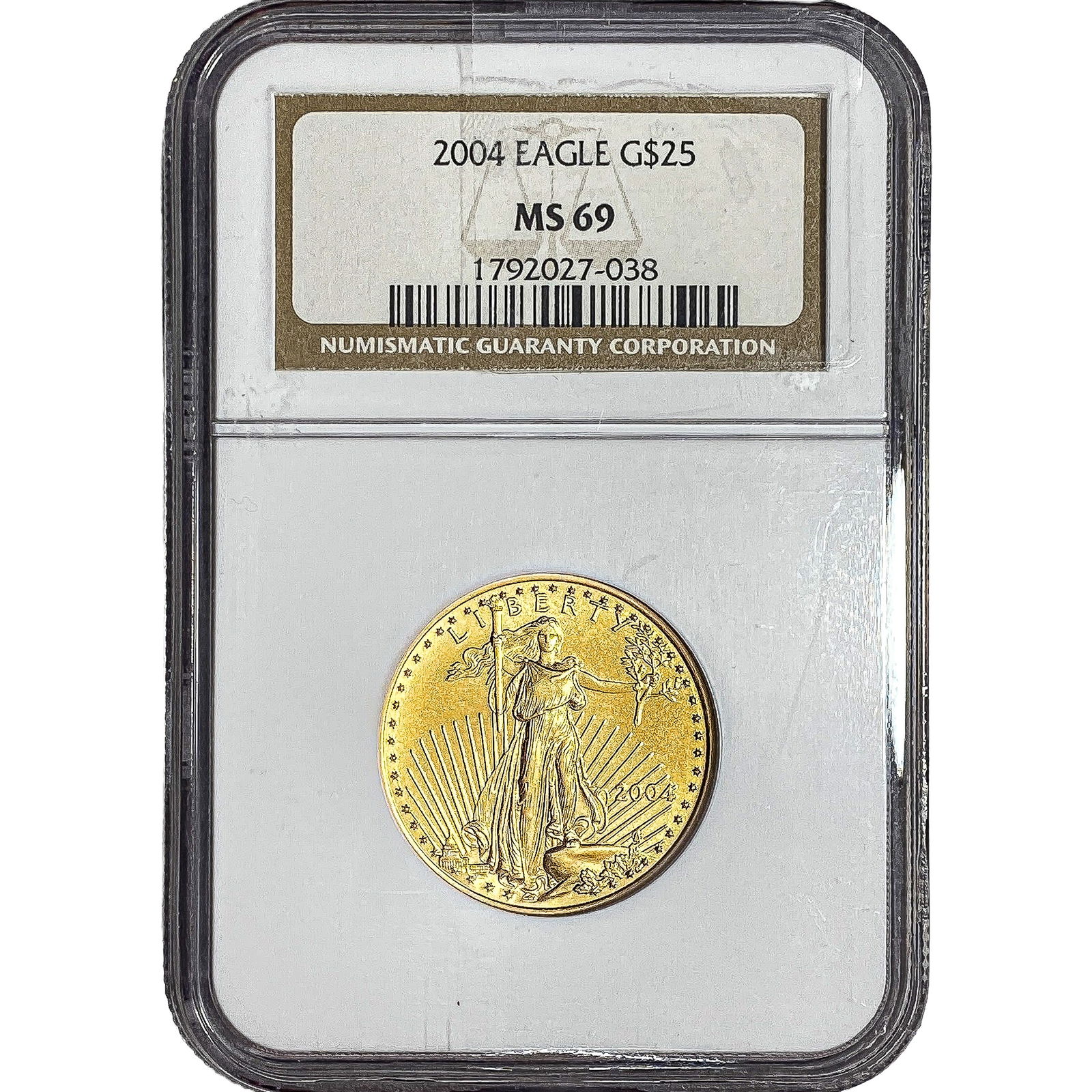 2004 1/10oz Gold Eagle $25 NGC MS69 (1 of 2)