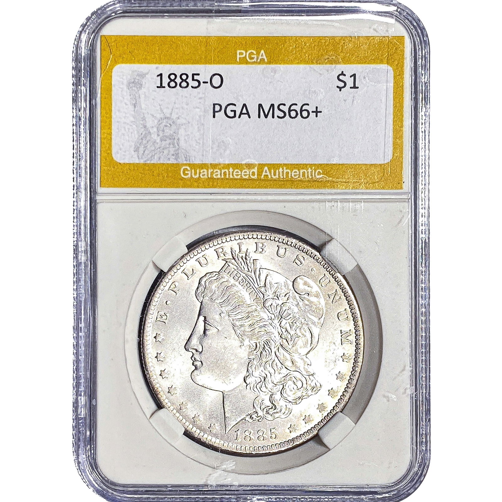 1885-O Morgan Silver Dollar PGA MS66+ (1 of 2)