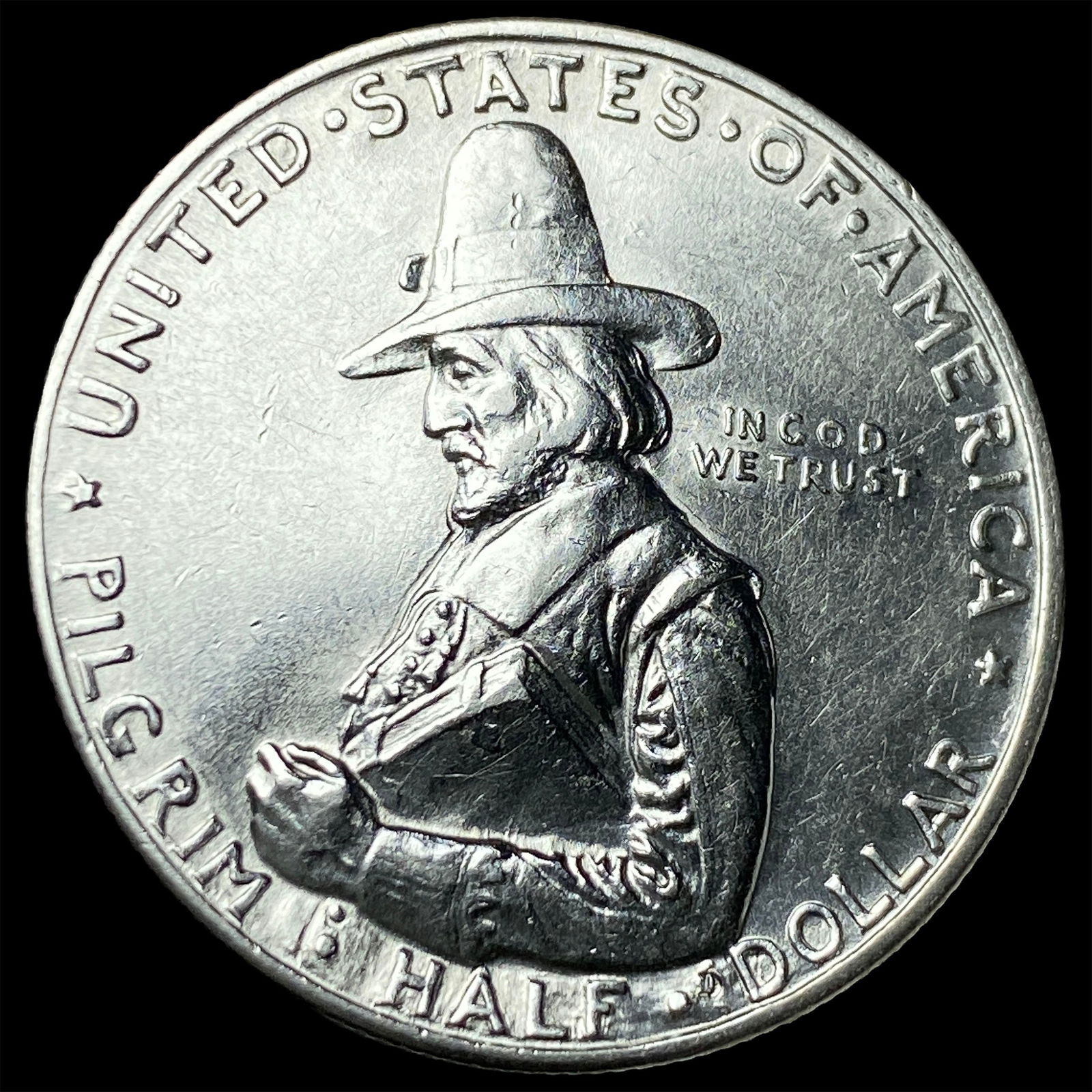 1920 Silver Half Dollar Pilgrim Tercentenary UNCIRCULATED (1 of 2)