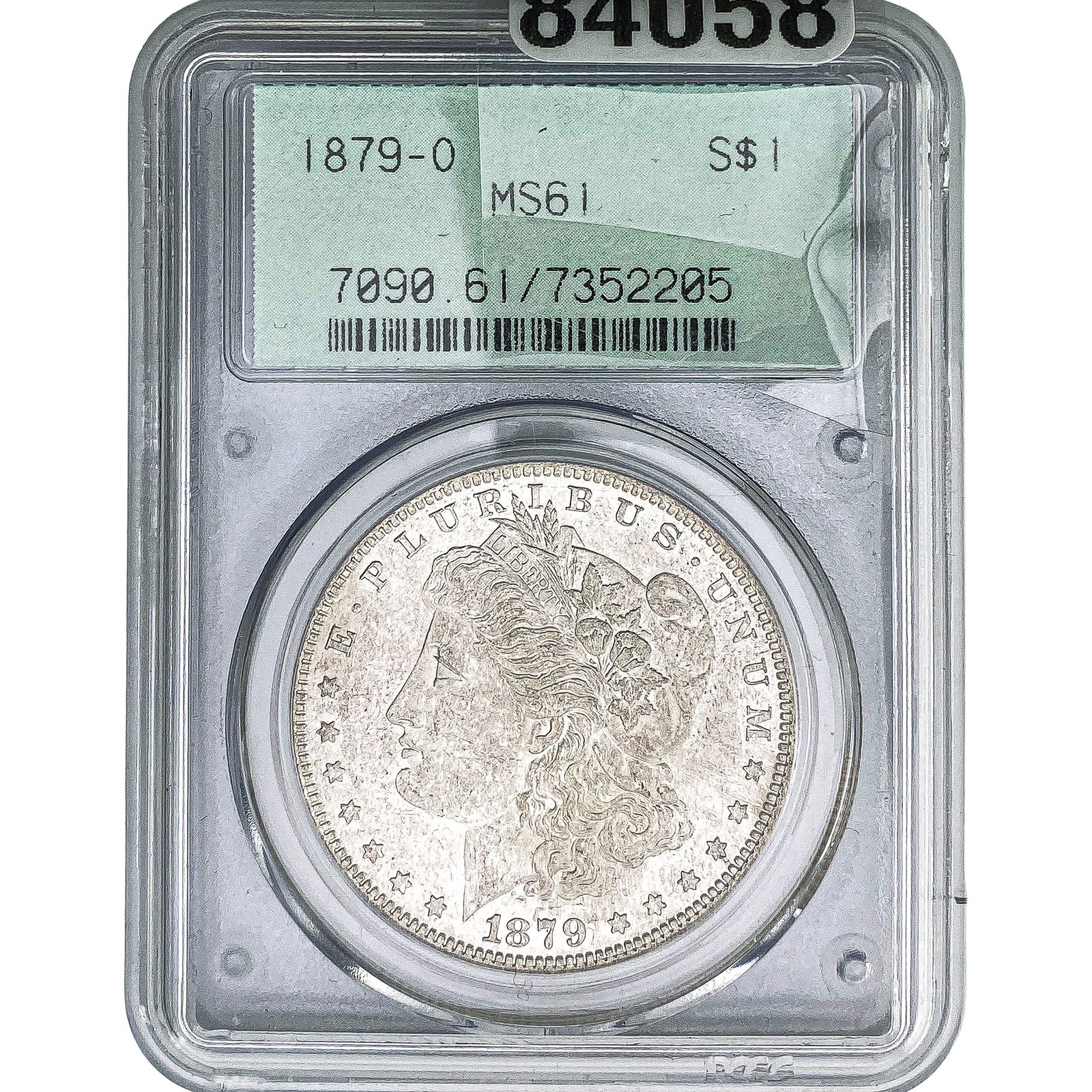 1879-O Morgan Silver Dollar PCGS MS61: 1879-O Morgan Silver Dollar PCGS MS61