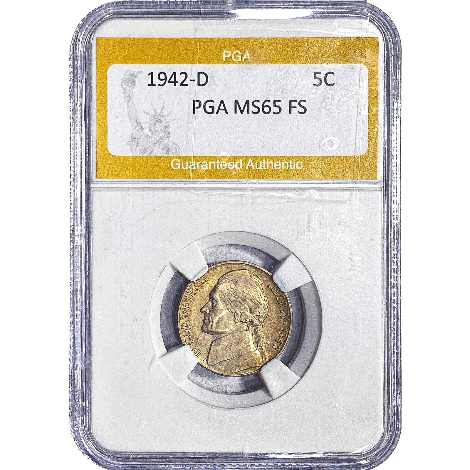 1942-D Jefferson Nickel PGA MS65 FS (1 of 2)