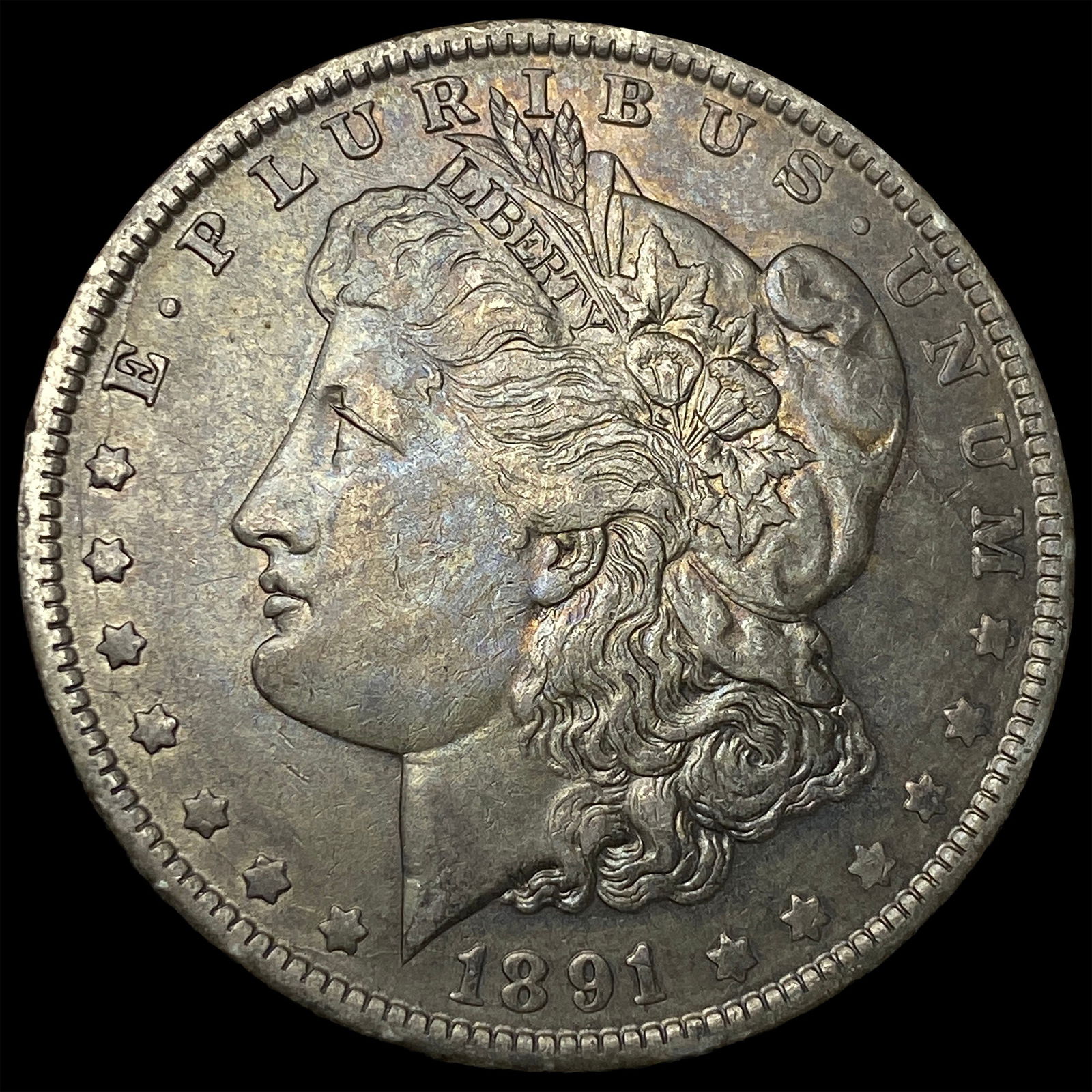 1891-O Silver Morgan Dollar NEARLY UNCIRCULATED (1 of 2)