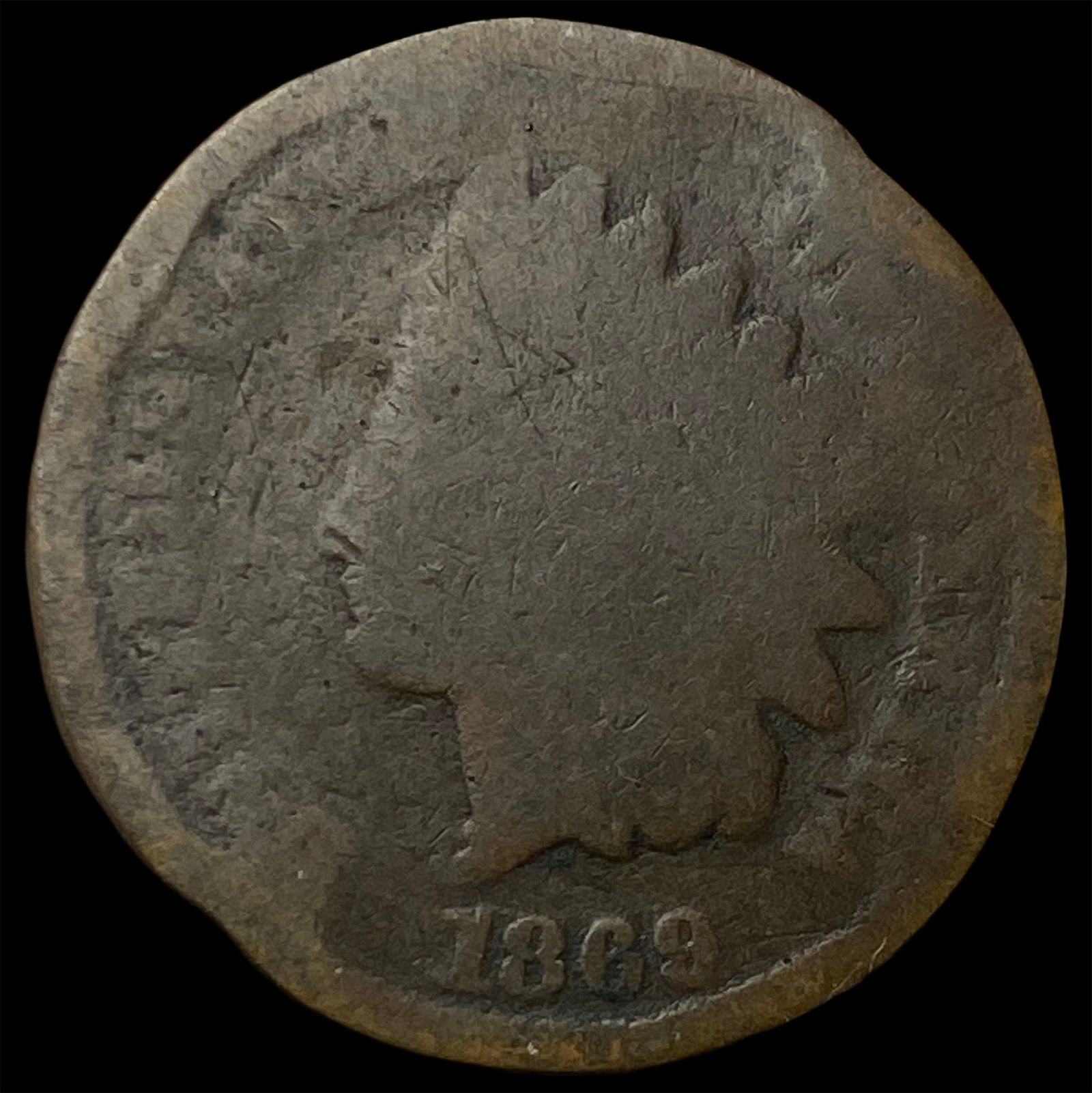 1868 Indian Head Cent NICELY CIRCULATED (1 of 2)