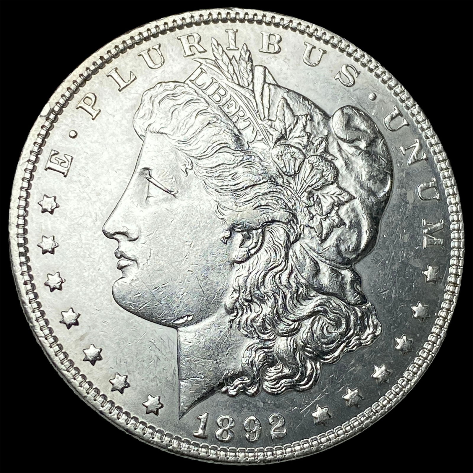 1892-S Silver Morgan Dollar CLOSELY UNCIRCULATED: 1892-S Silver Morgan Dollar CLOSELY UNCIRCULATED