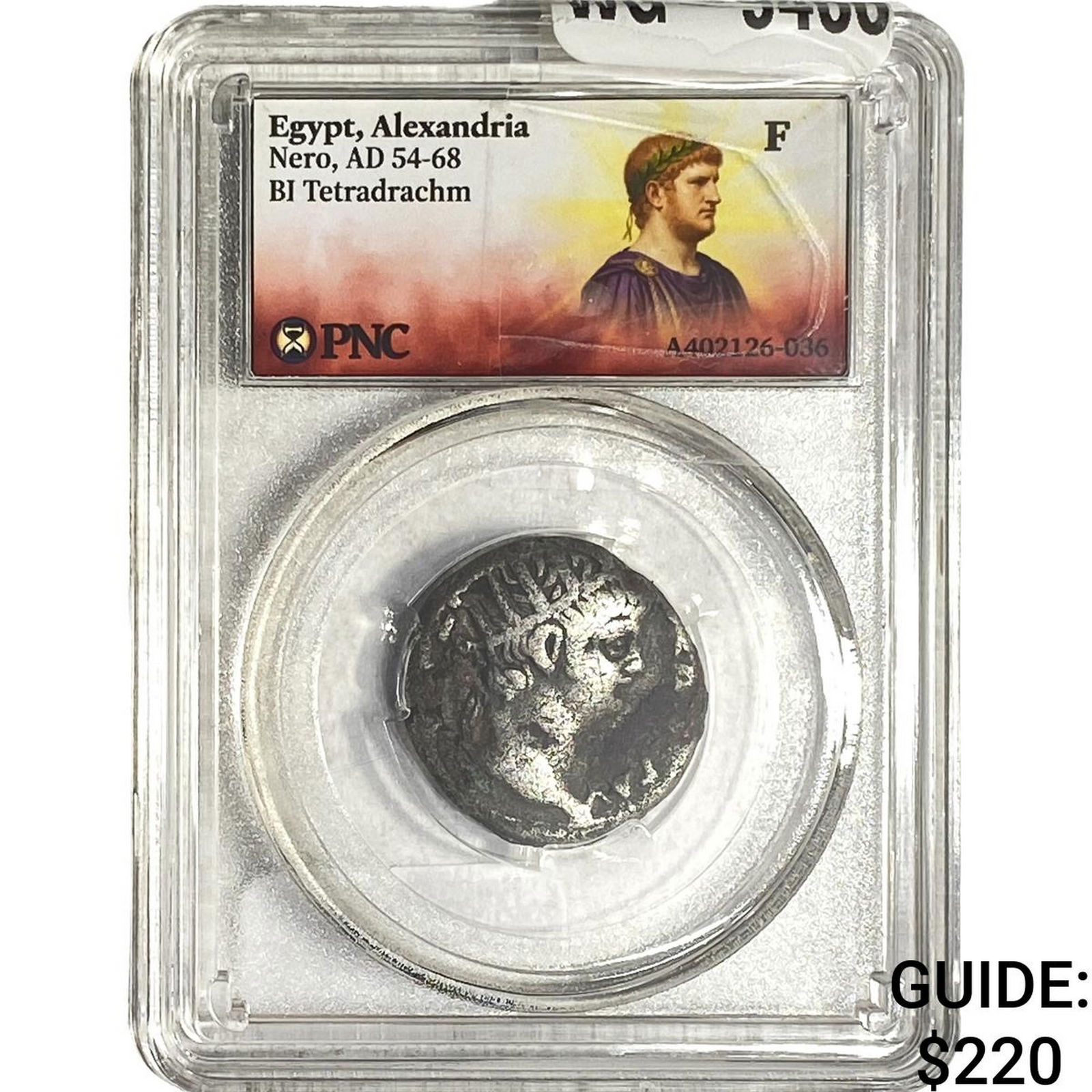 Roman Egypt, Alexandria, 54-68AD Nero Bi Tetradrachm PNC FFALSE FALSE: Roman Egypt, Alexandria, 54-68AD Nero Bi Tetradrachm PNC FFALSE FALSE