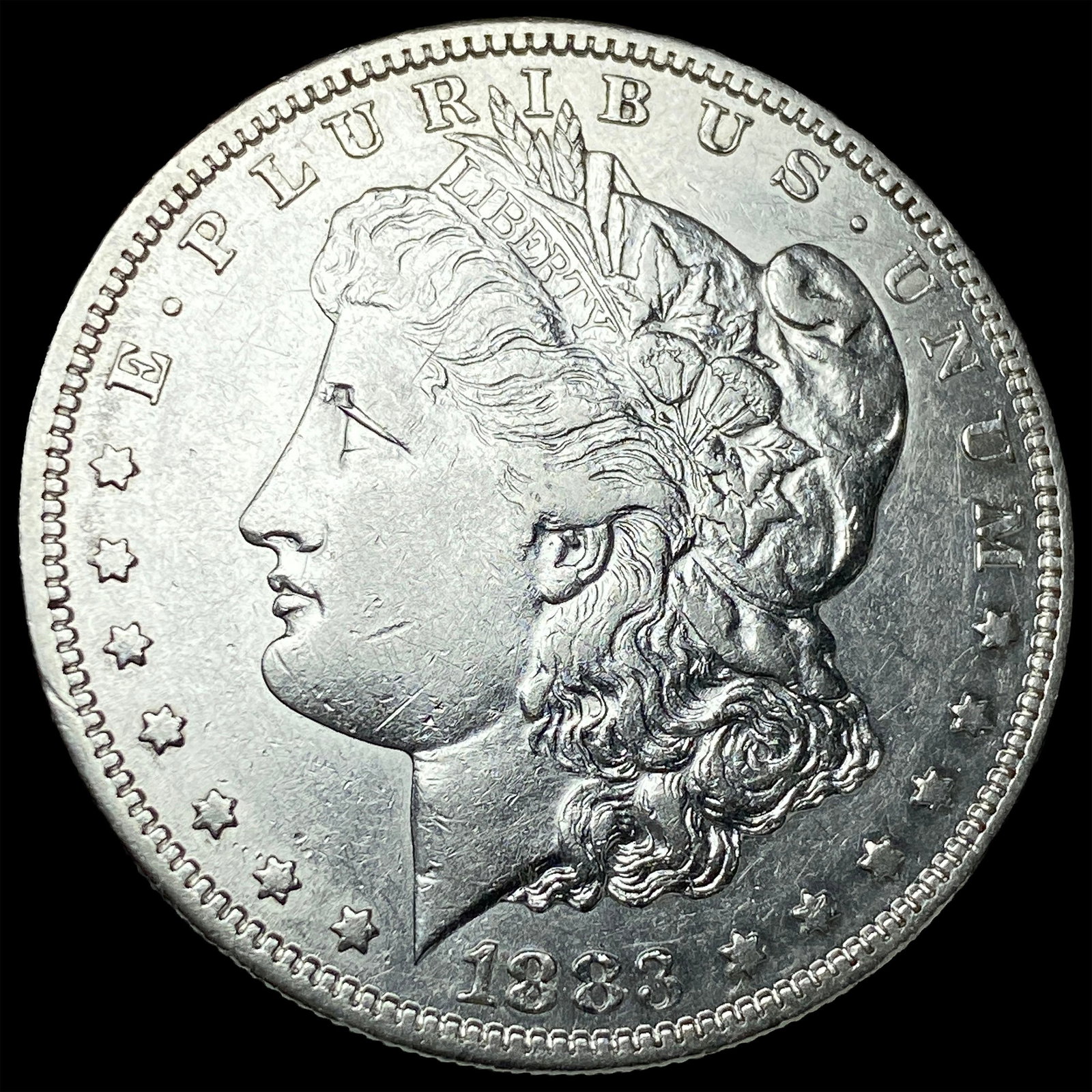 1883-S Silver Morgan Dollar CLOSELY UNCIRCULATED: 1883-S Silver Morgan Dollar CLOSELY UNCIRCULATED