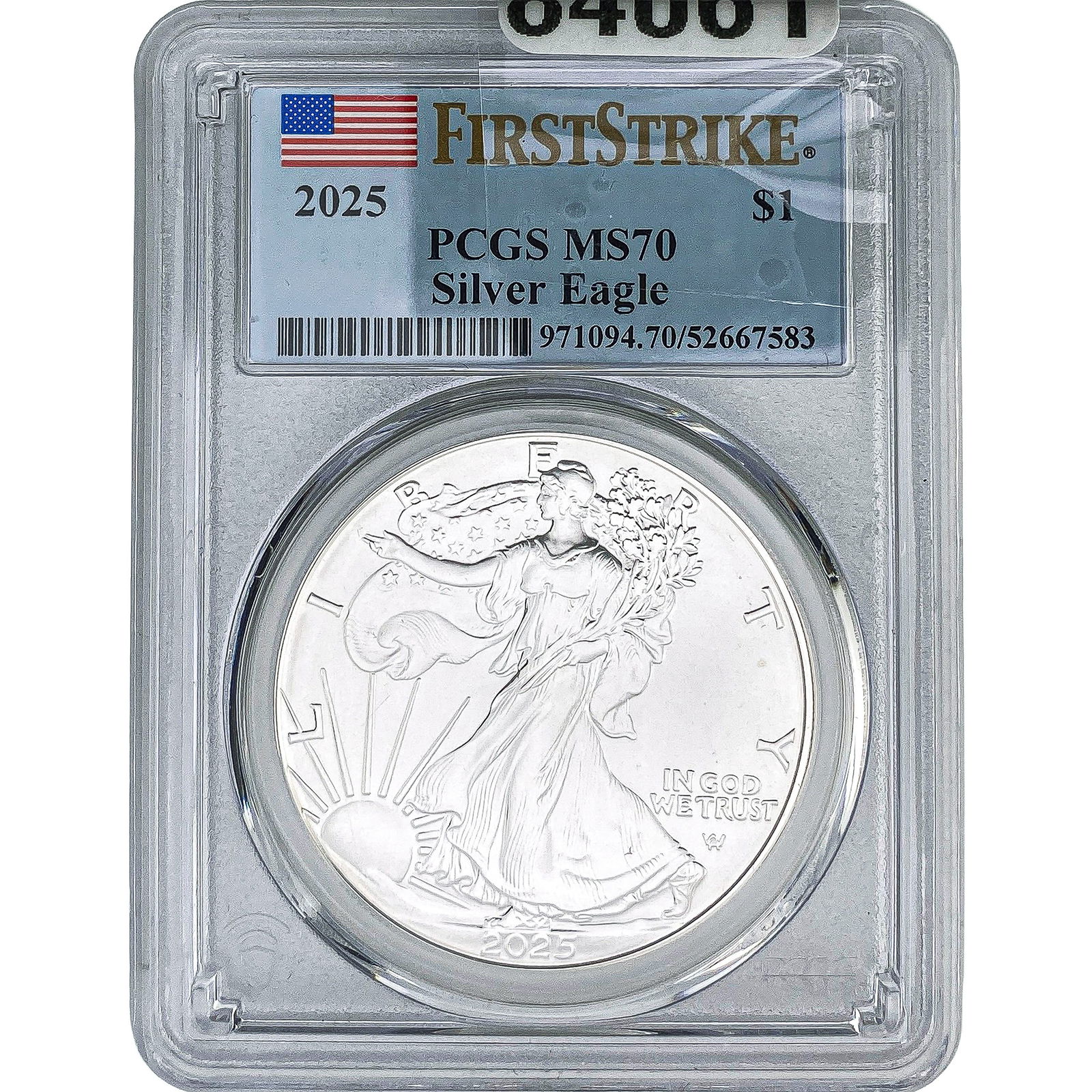 2025 Silver Eagle PCGS MS70 (1 of 2)