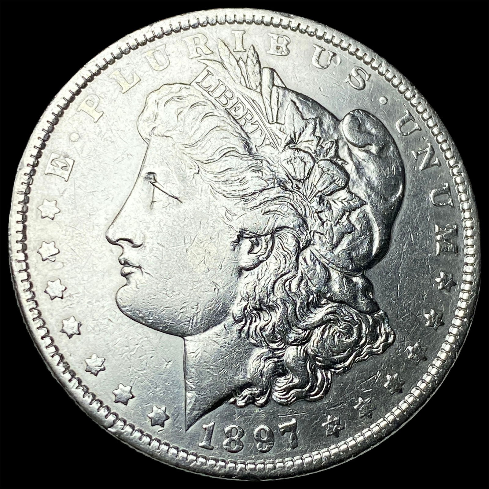 1897-O Silver Morgan Dollar NEARLY UNCIRCULATED (1 of 2)