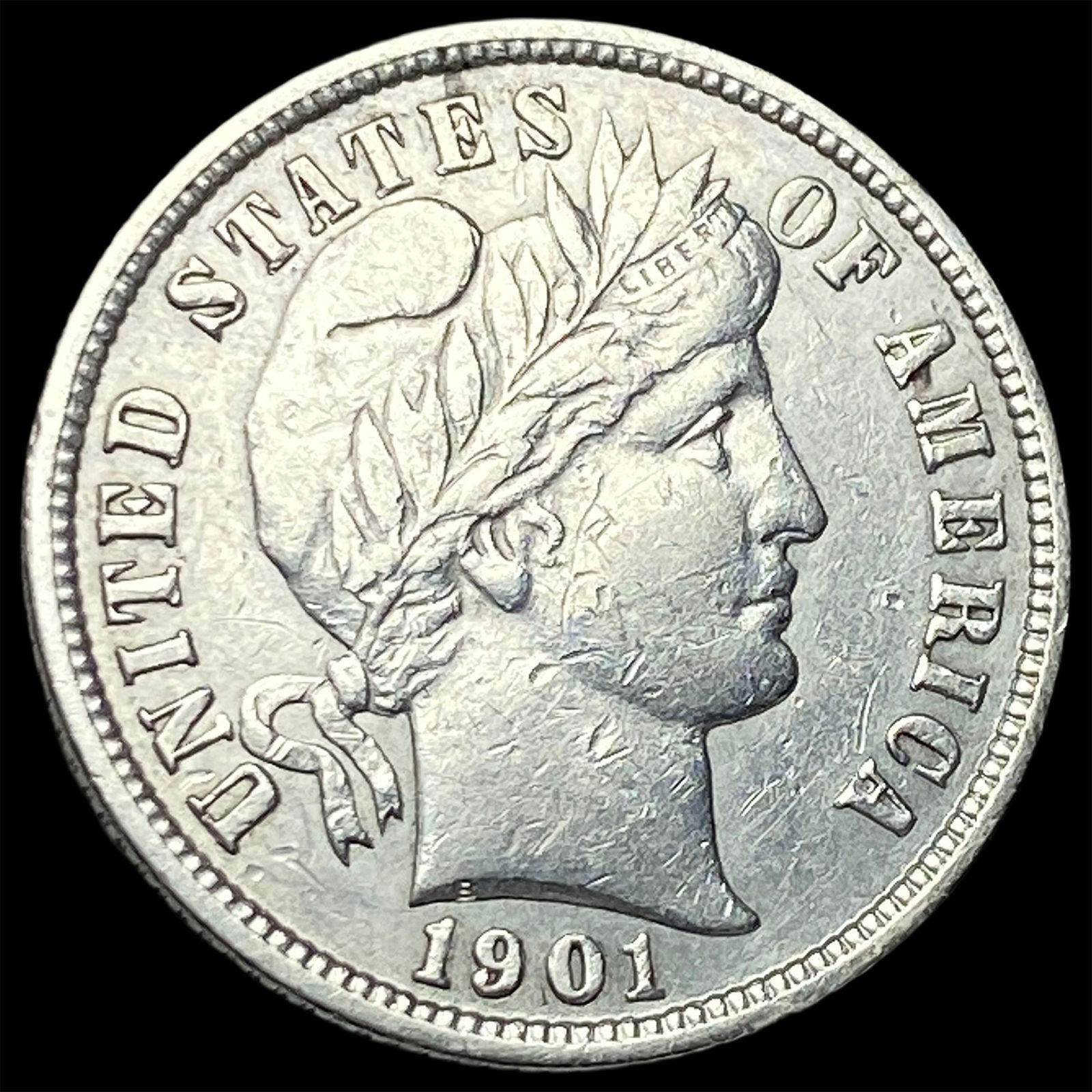 1901 Barber Dime CLOSELY UNCIRCULATED (1 of 2)