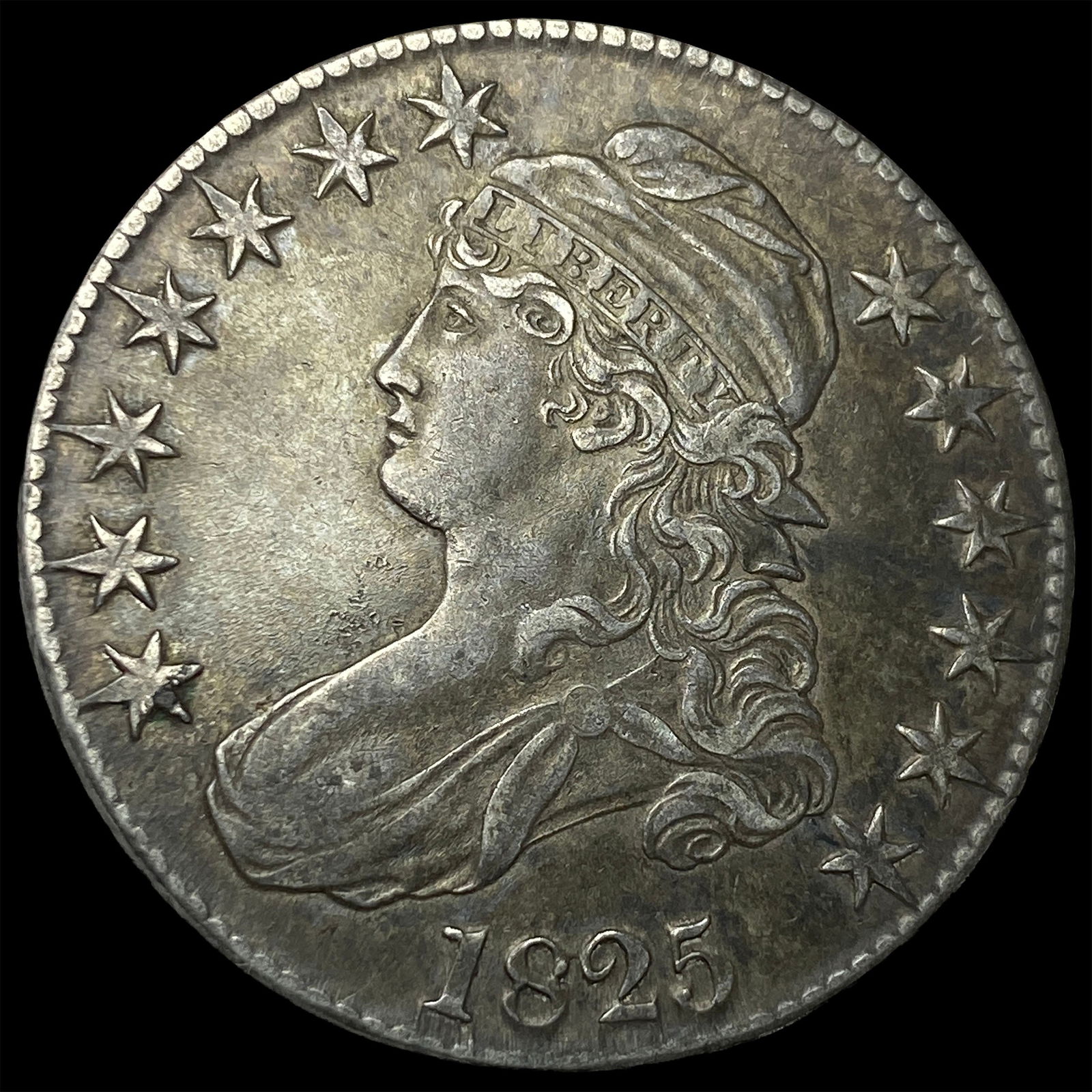 1825 Capped Bust Half Dollar CLOSELY UNCIRCULATED (1 of 2)