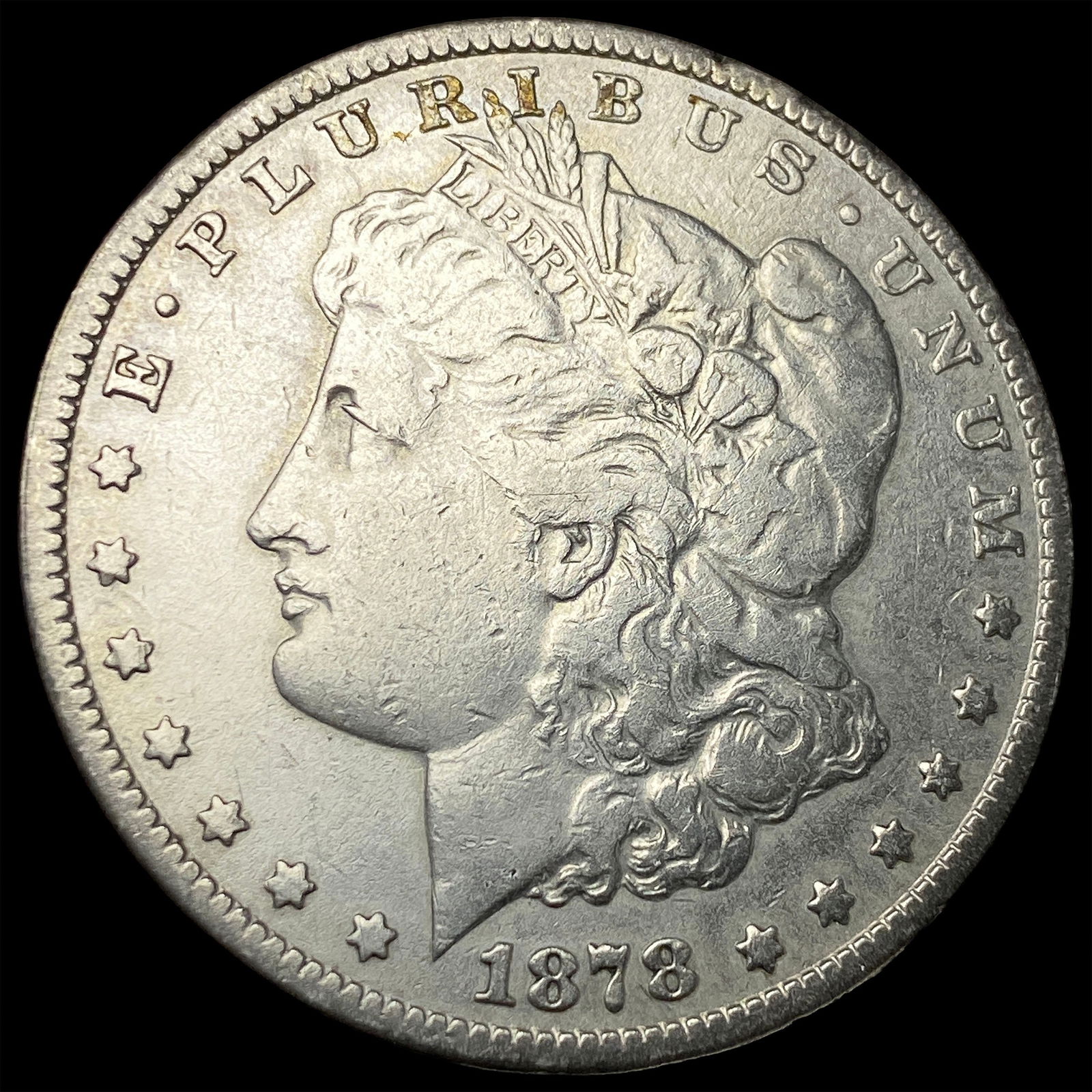 1878-S Silver Morgan Dollar LIGHTLY CIRCULATED: 1878-S Silver Morgan Dollar LIGHTLY CIRCULATED