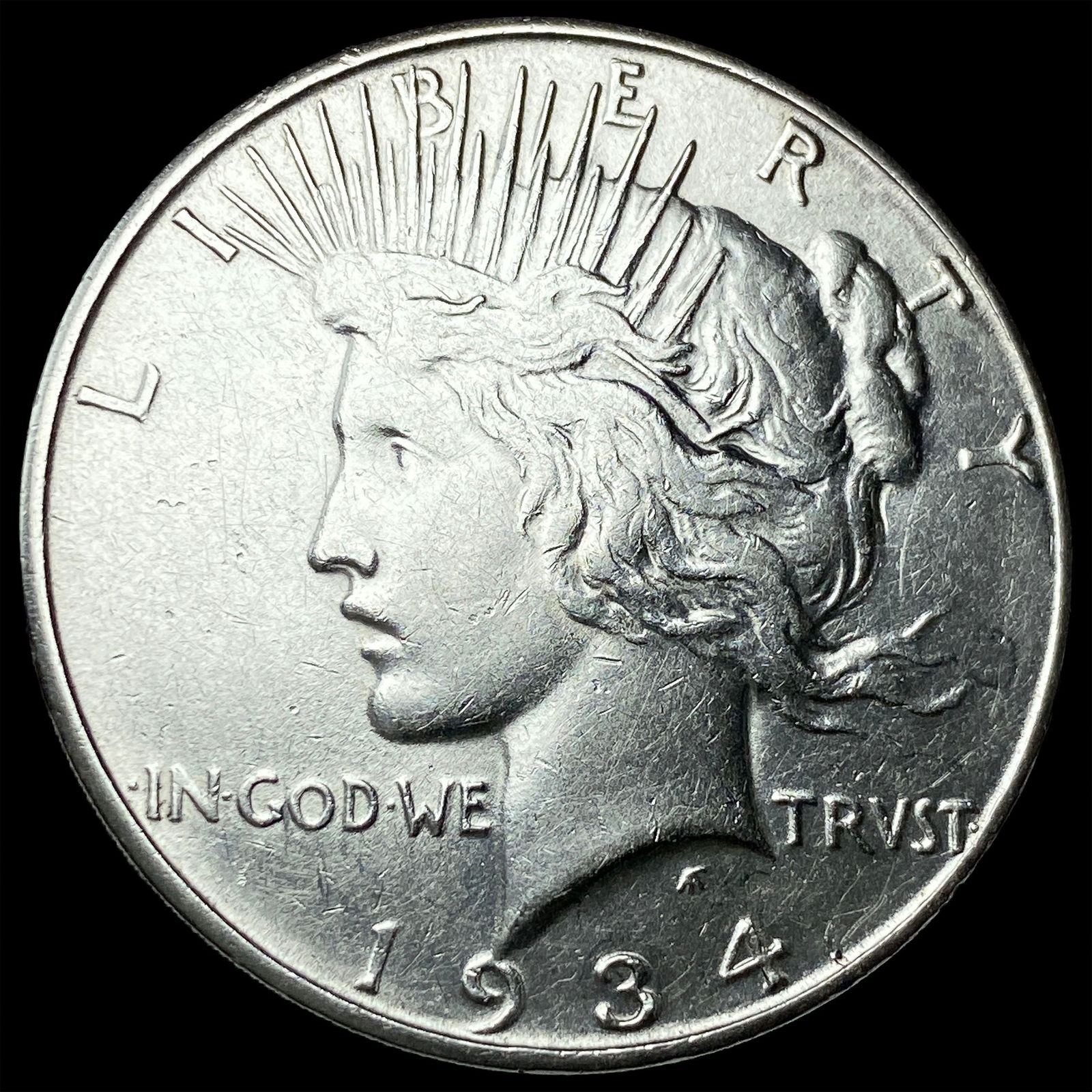 1934-D Silver Peace Dollar CLOSELY UNCIRCULATED (1 of 2)