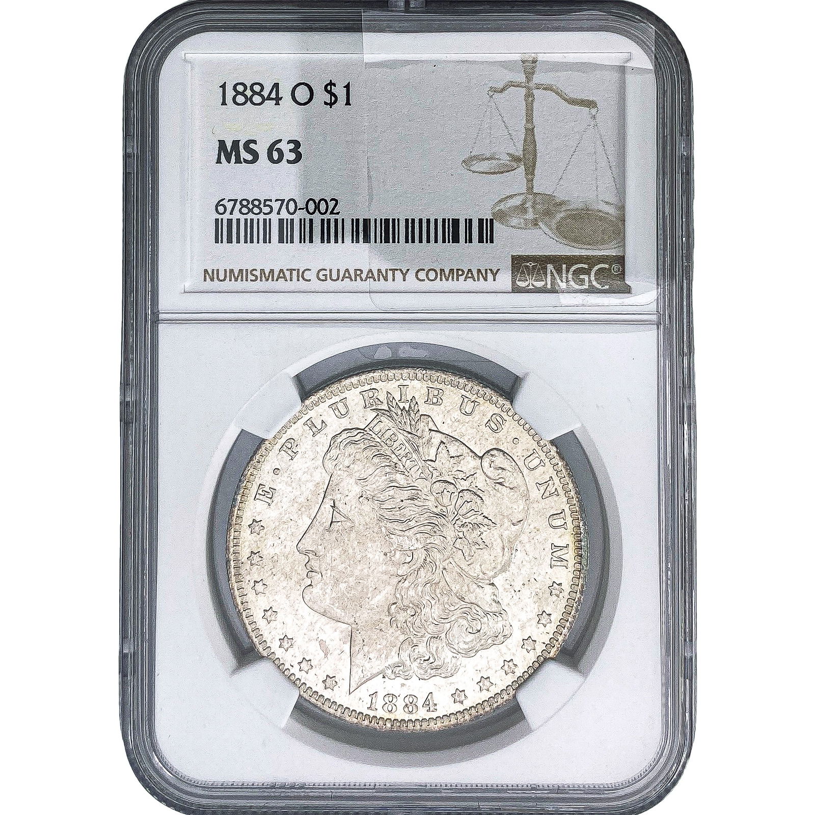 1884-O Morgan Silver Dollar NGC MS63 (1 of 2)
