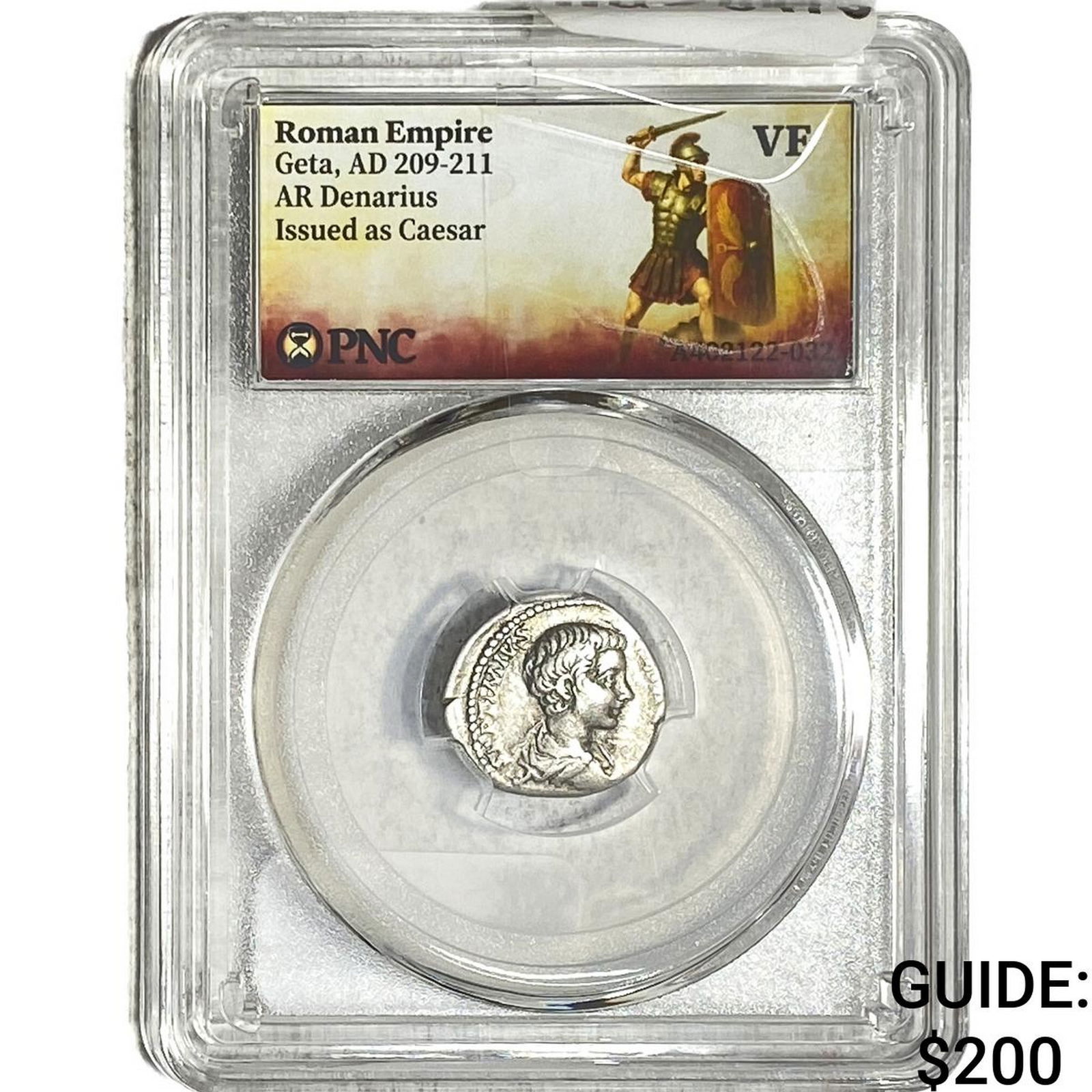 Roman Empire Geta as Caesar 209-11 AD Silver Denarius PNC Genuine FALSE: Roman Empire Geta as Caesar 209-11 AD Silver Denarius PNC Genuine FALSE