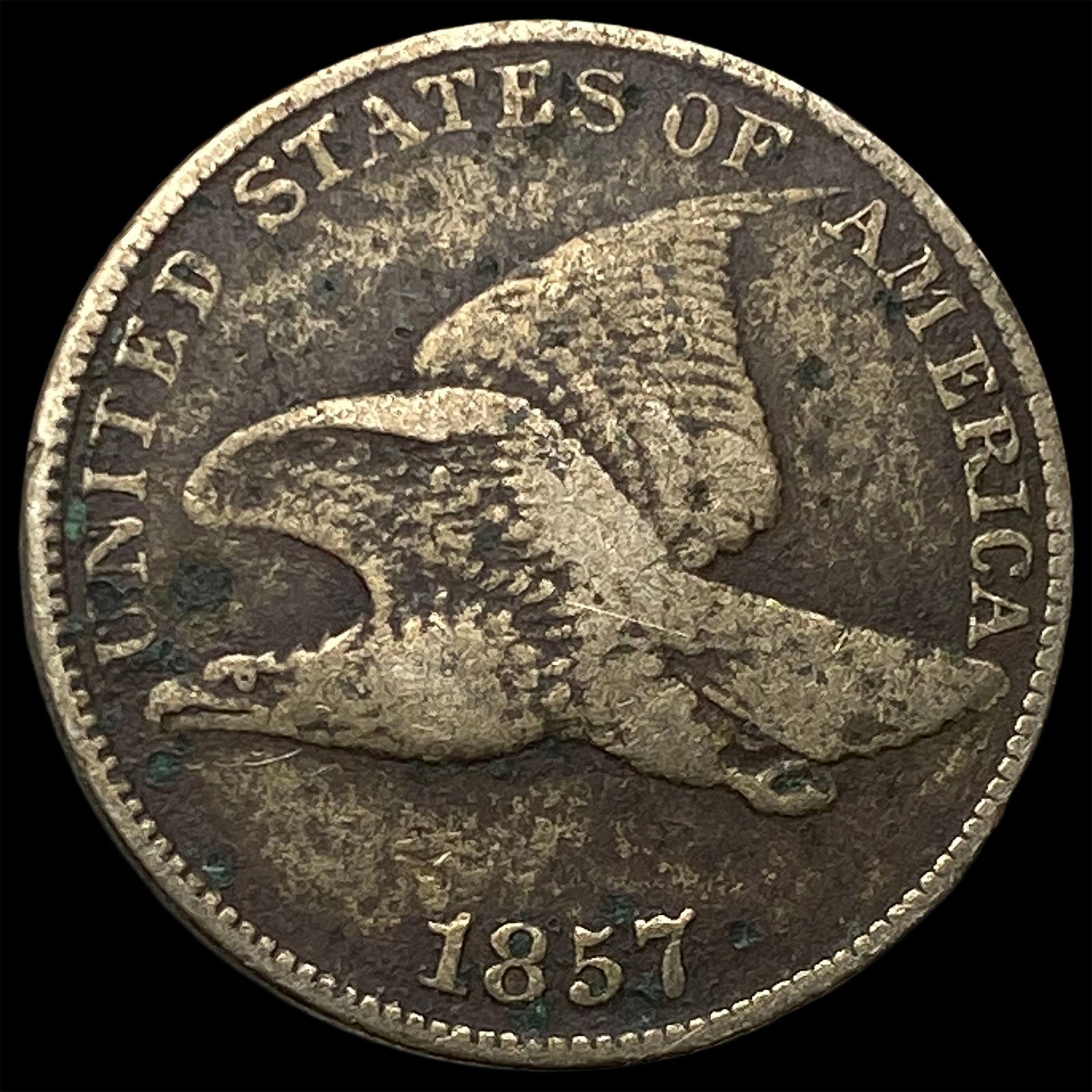 1857 Copper-Nickel Flying Eagle Cent HIGH GRADE (1 of 2)