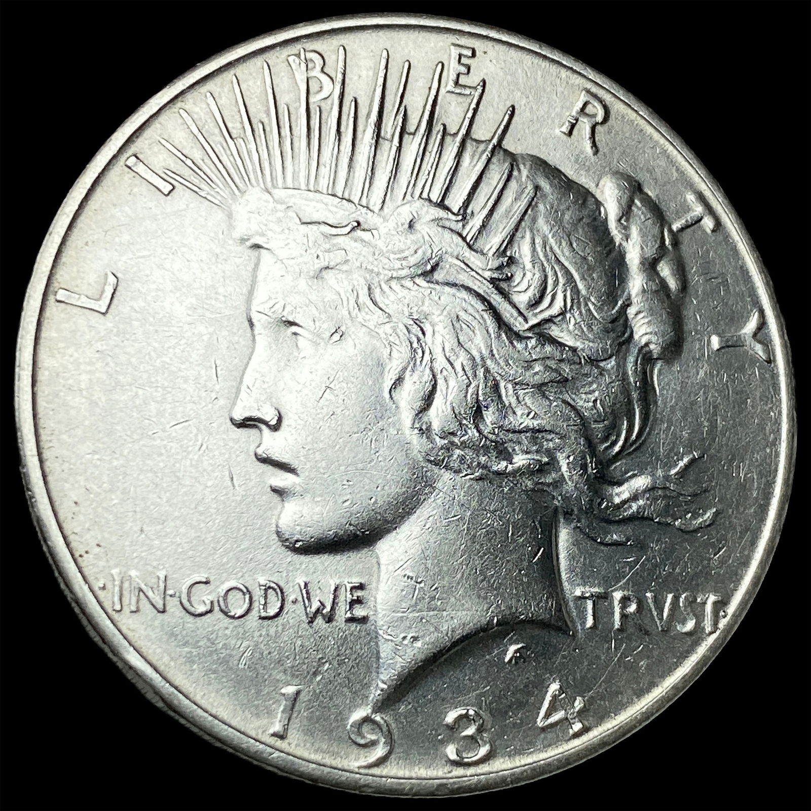 1934-D Silver Peace Dollar CLOSELY UNCIRCULATED (1 of 2)