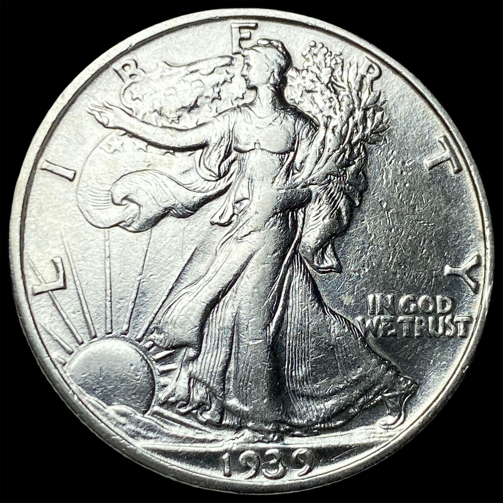 1939-S Silver Half Dollar Walking Liberty CLOSELY UNCIRCULATED (1 of 2)