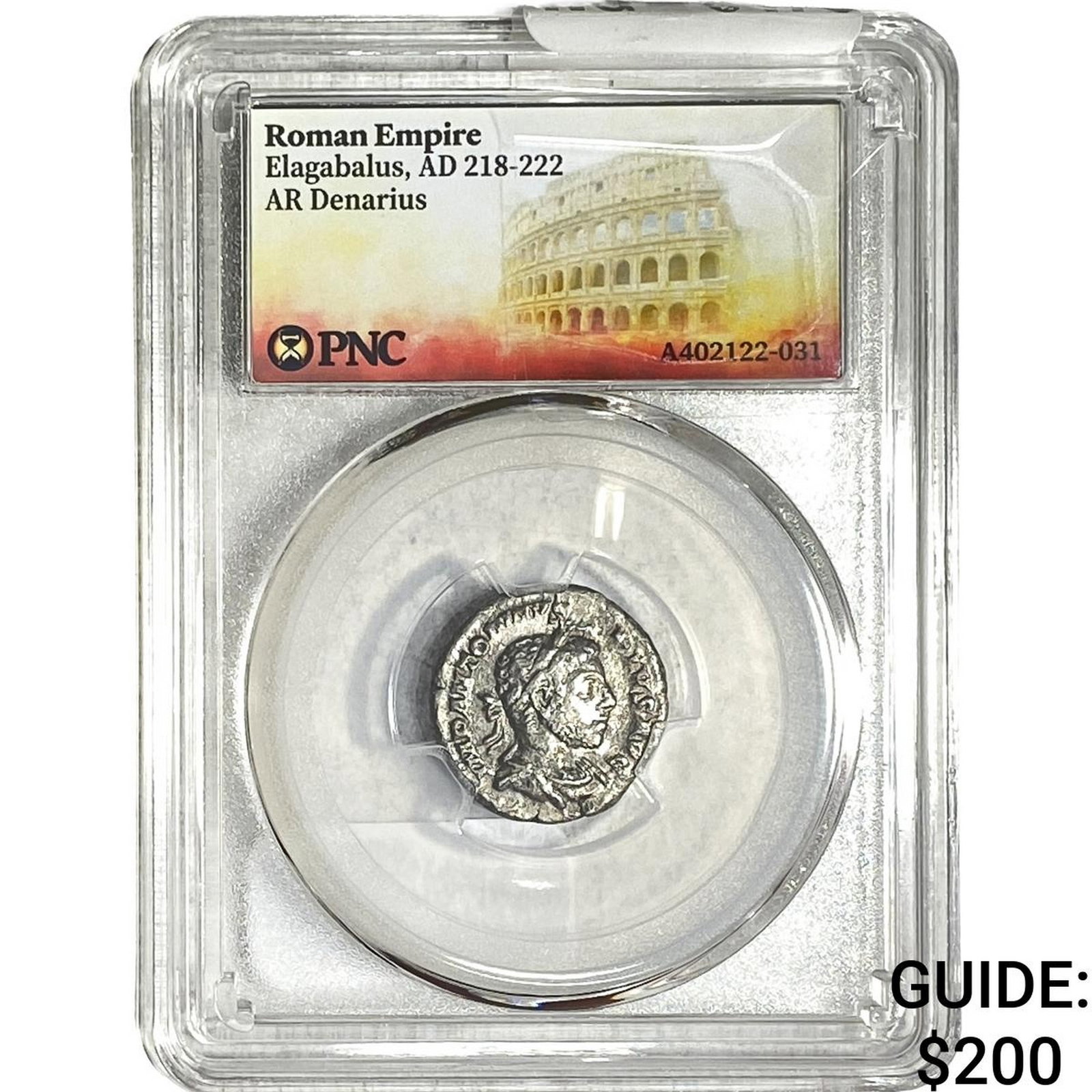 Roman Empire Elagabalus 218-222 AD Silver Denarius PNC VF: Roman Empire Elagabalus 218-222 AD Silver Denarius PNC VF