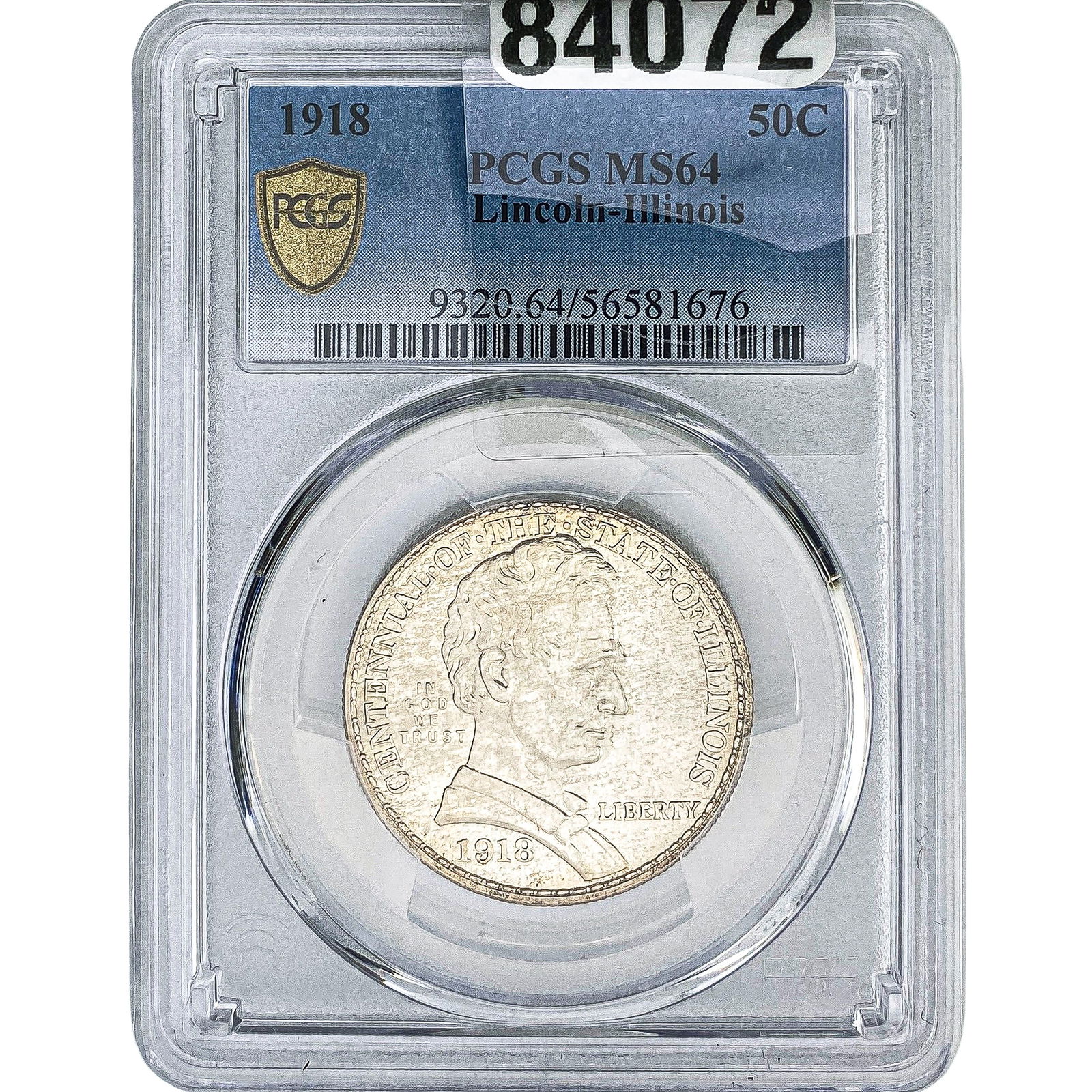 1918 Illinois Half Dollar PCGS MS64 (1 of 2)