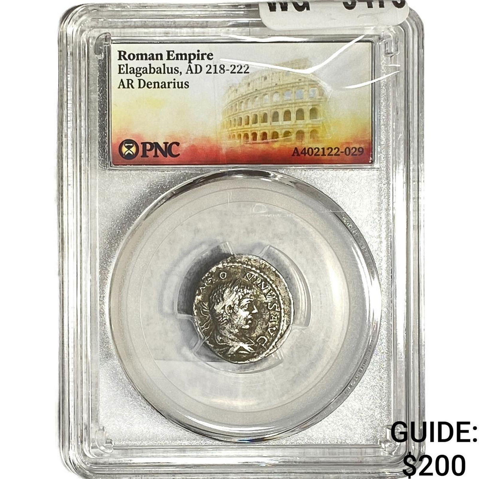 Roman Empire Elagabalus 218-222 AD Silver Denarius PNC VFFALSE FALSE: Roman Empire Elagabalus 218-222 AD Silver Denarius PNC VFFALSE FALSE