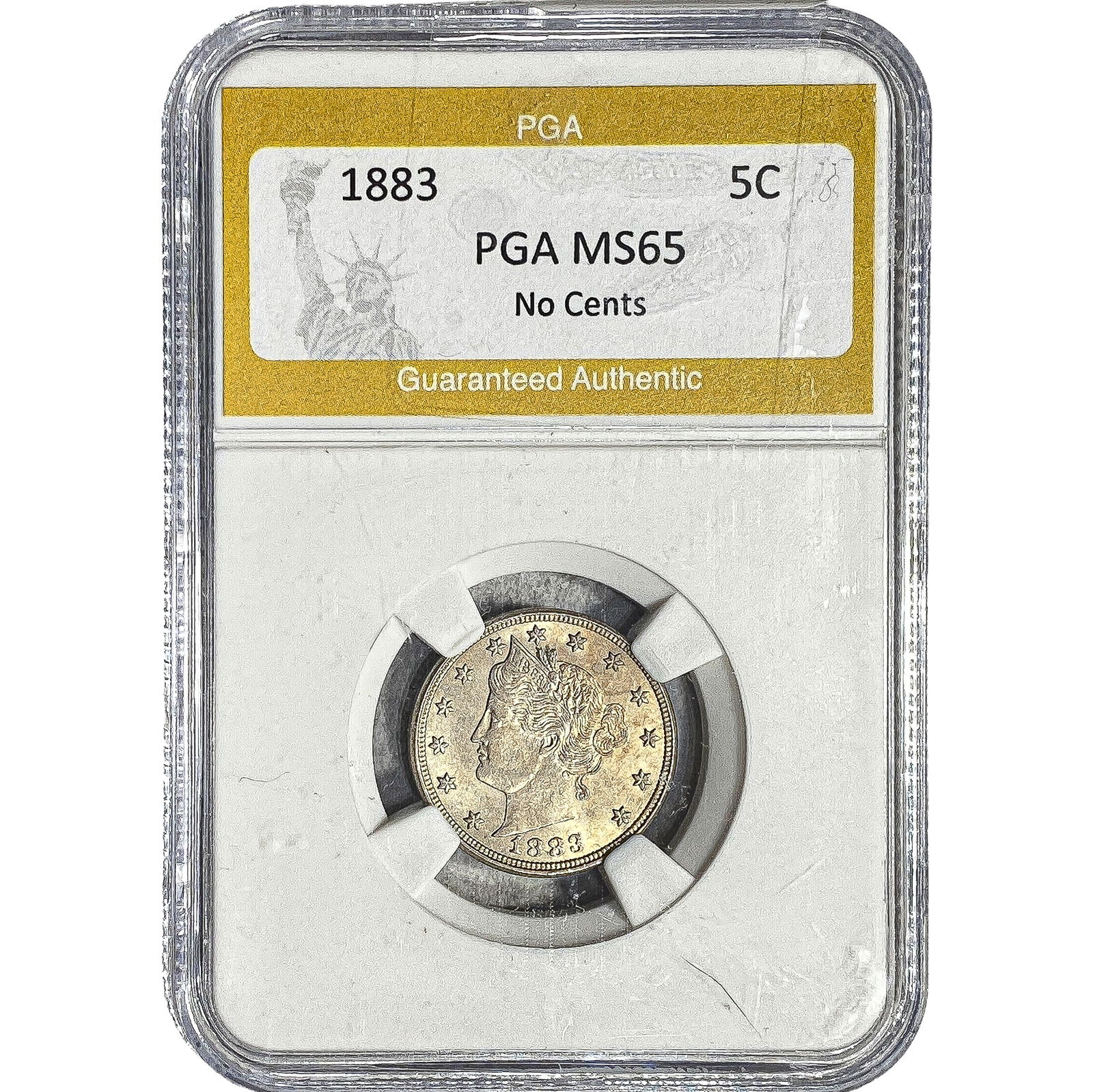1883 Liberty Victory Nickel PGA MS65 No Cents: 1883 Liberty Victory Nickel PGA MS65 No Cents