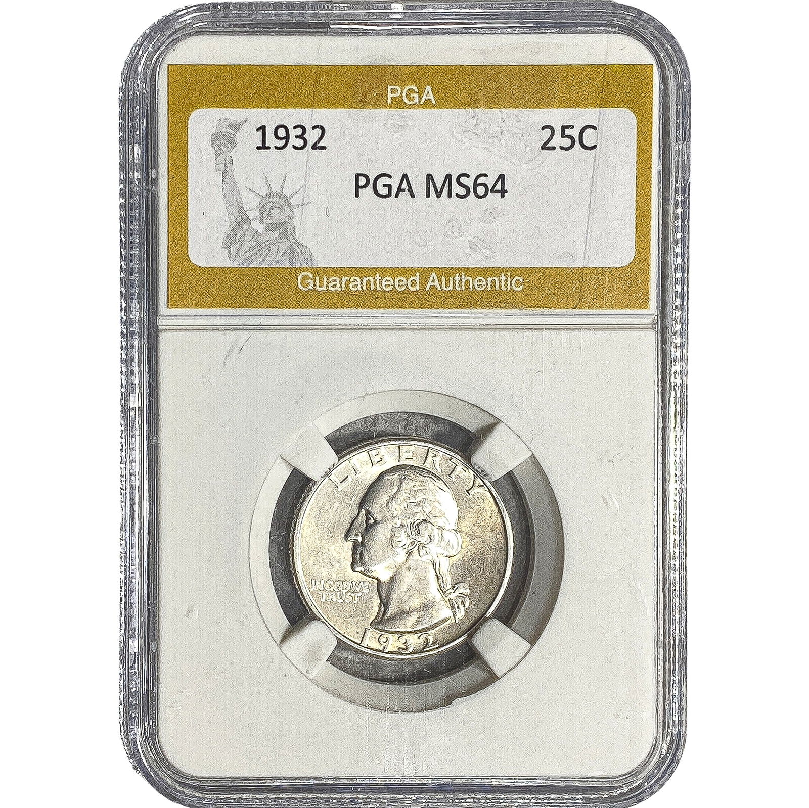 1932 Washington Silver Quarter PGA MS64: 1932 Washington Silver Quarter PGA MS64
