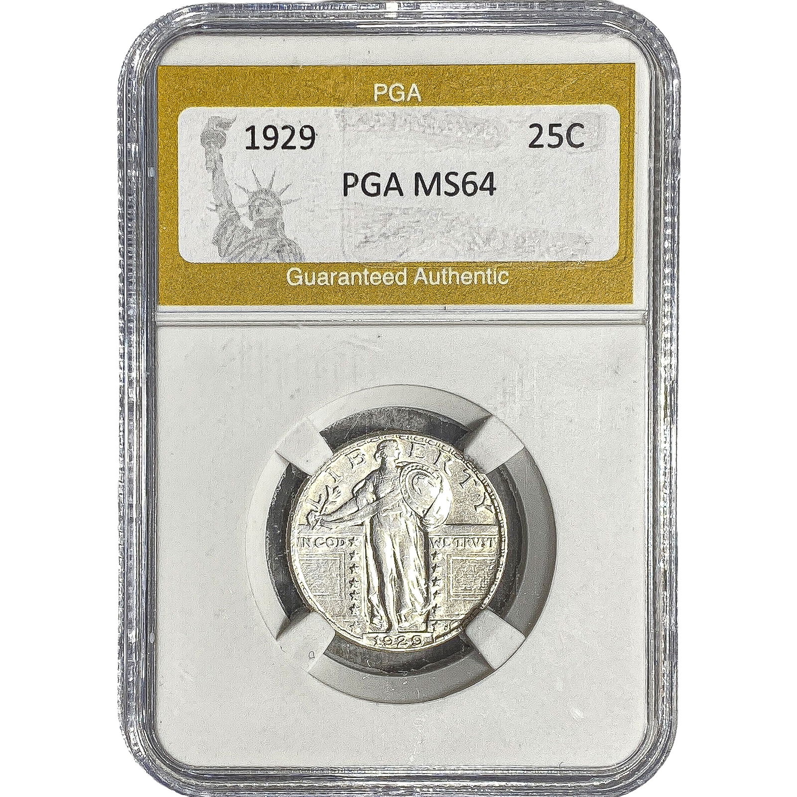 1929 Standing Liberty Quarter PGA MS64: 1929 Standing Liberty Quarter PGA MS64