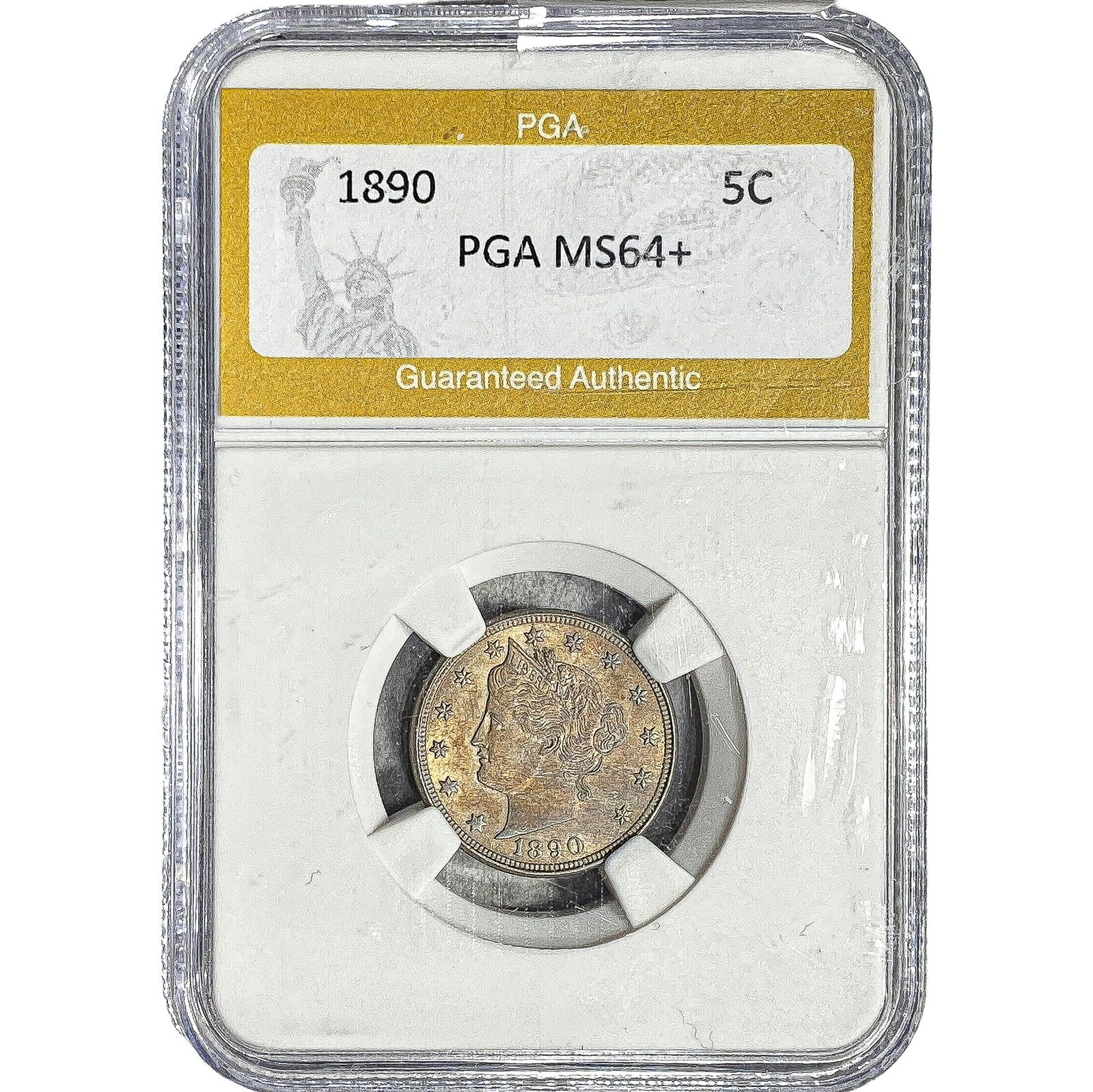 1890 Liberty Victory Nickel PGA MS64+ (1 of 2)