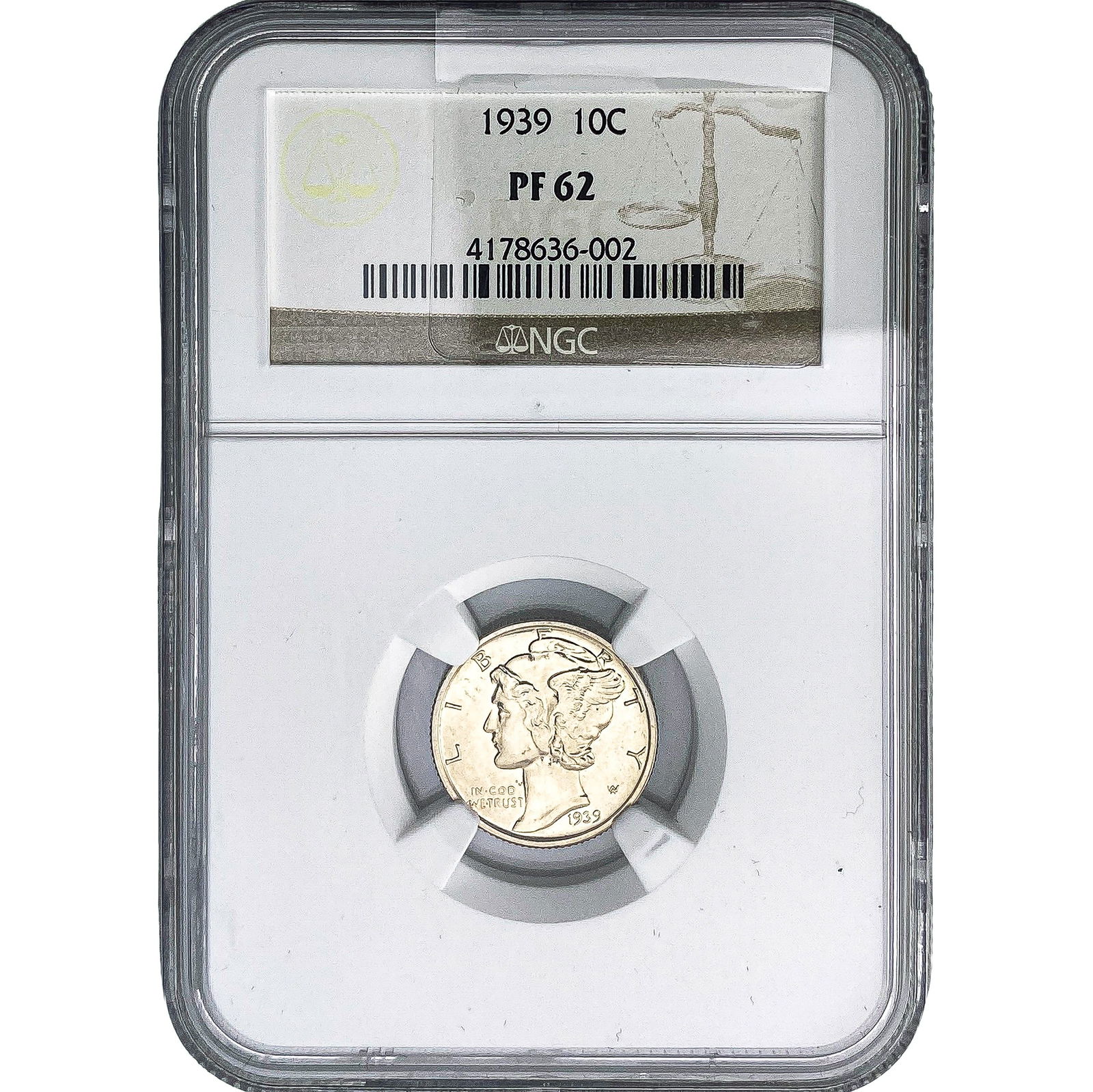 1939 Mercury Silver Dime NGC PF63 (1 of 2)